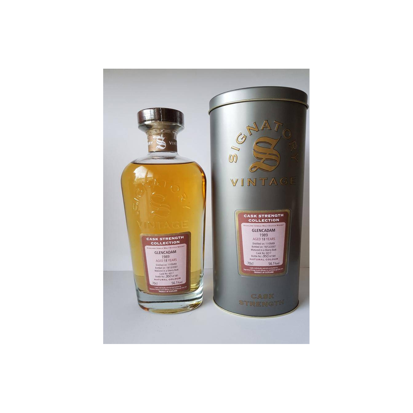 Glencadam Cask Strength Collection 1989 18 Years Single Malt Whisky 2