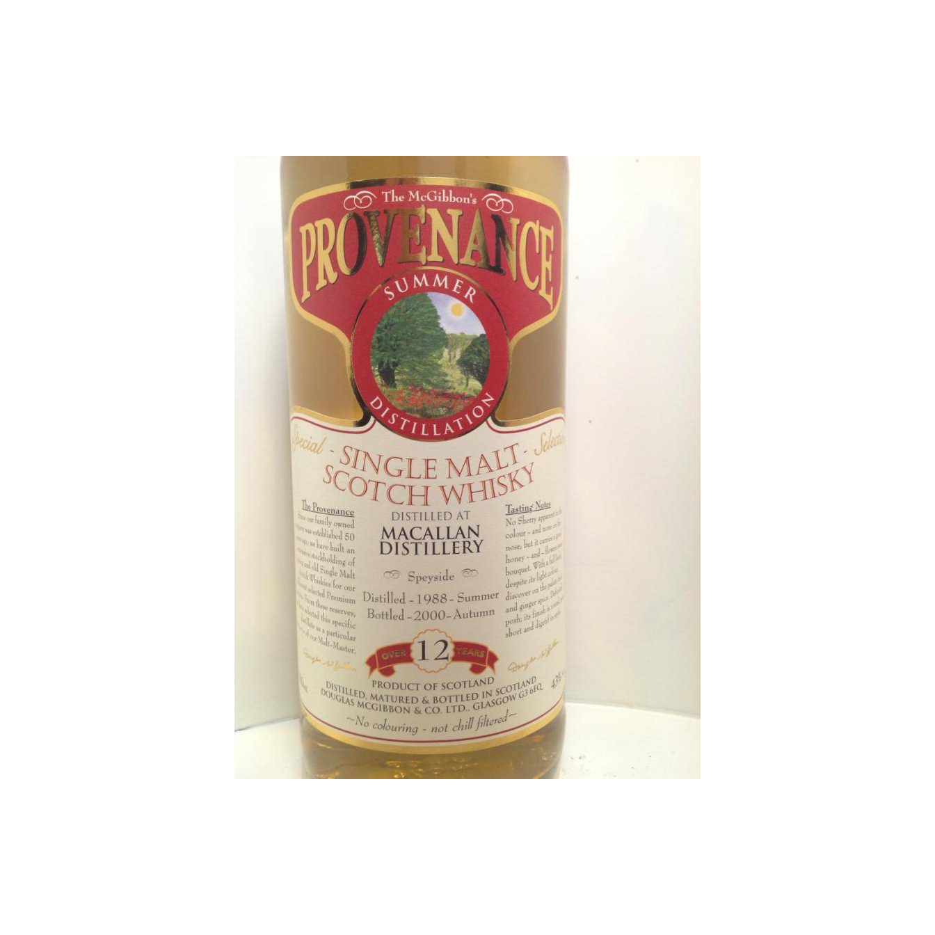 The Macallan McGibbon's Provenance 1988 12 Years Single Malt Whisky 2