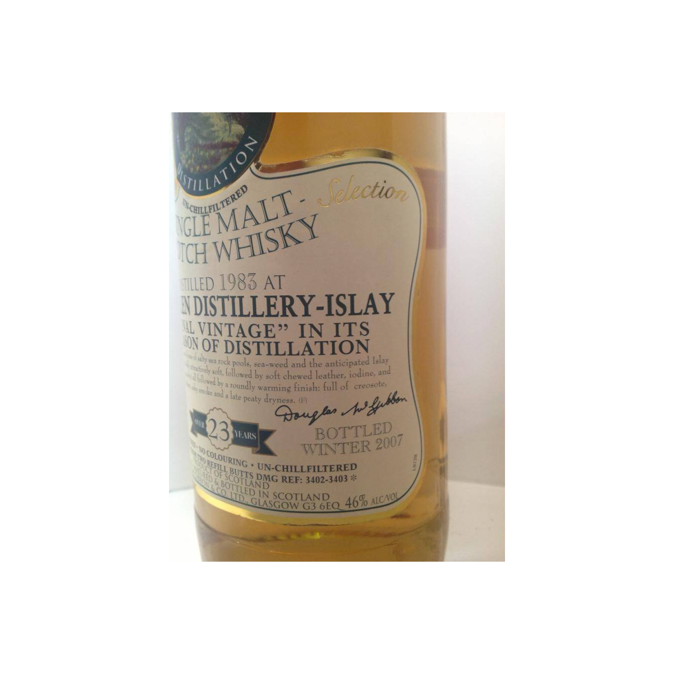 Port Ellen McGibbon's Provenance 1983 23 Years Single Malt Whisky 3