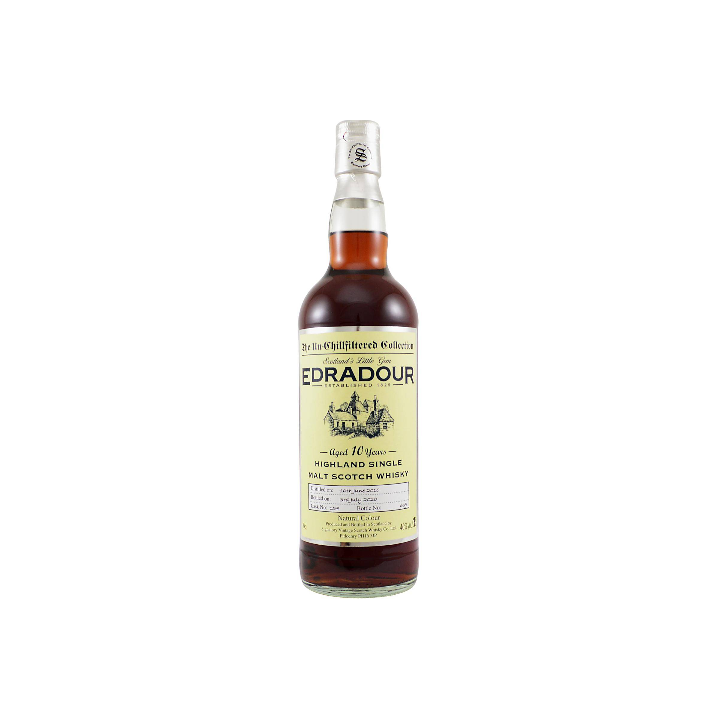 Edradour The Un-Chillfiltered Collection 2010 10 Years Single Malt Whisky