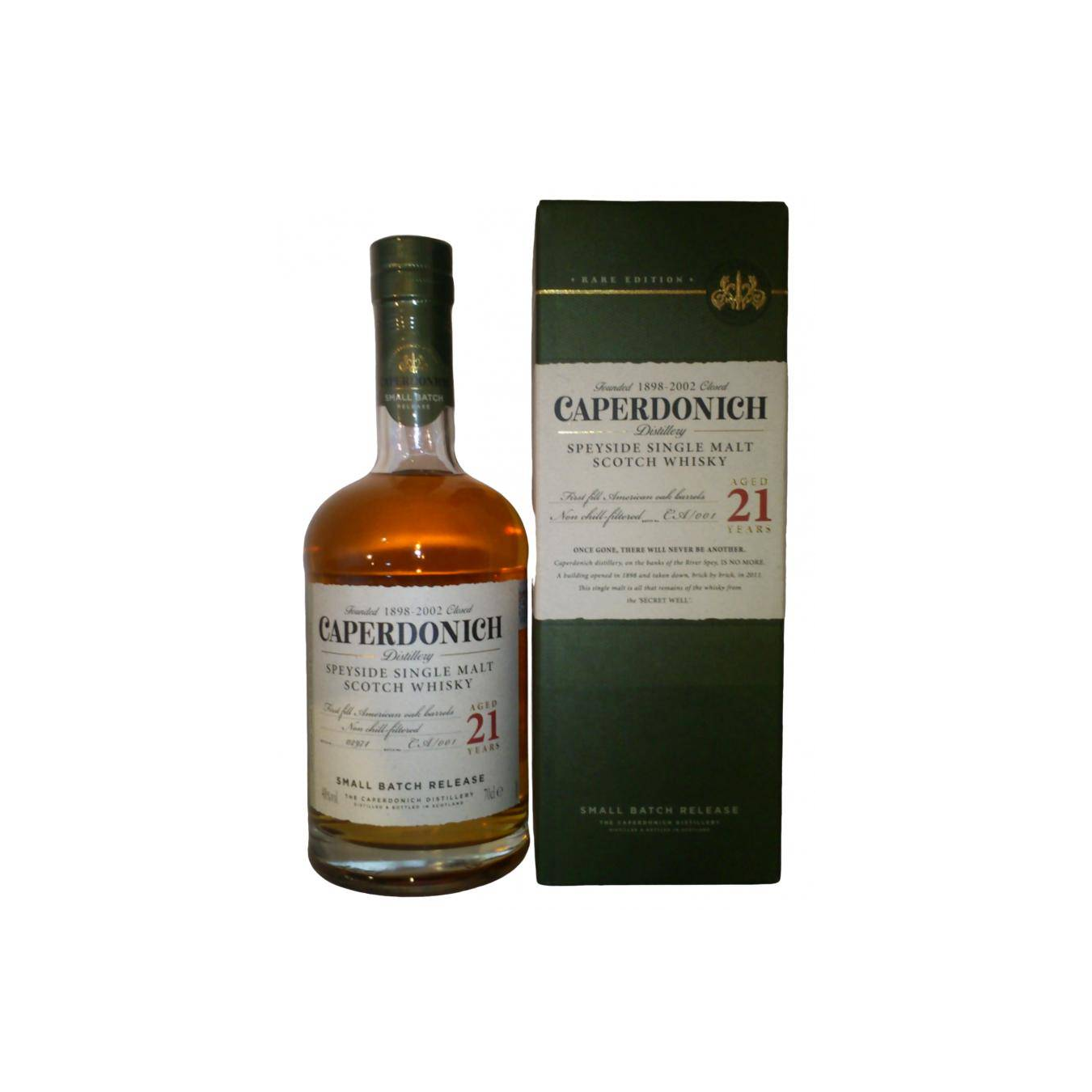 Caperdonich 21 Years Single Malt Whisky 2