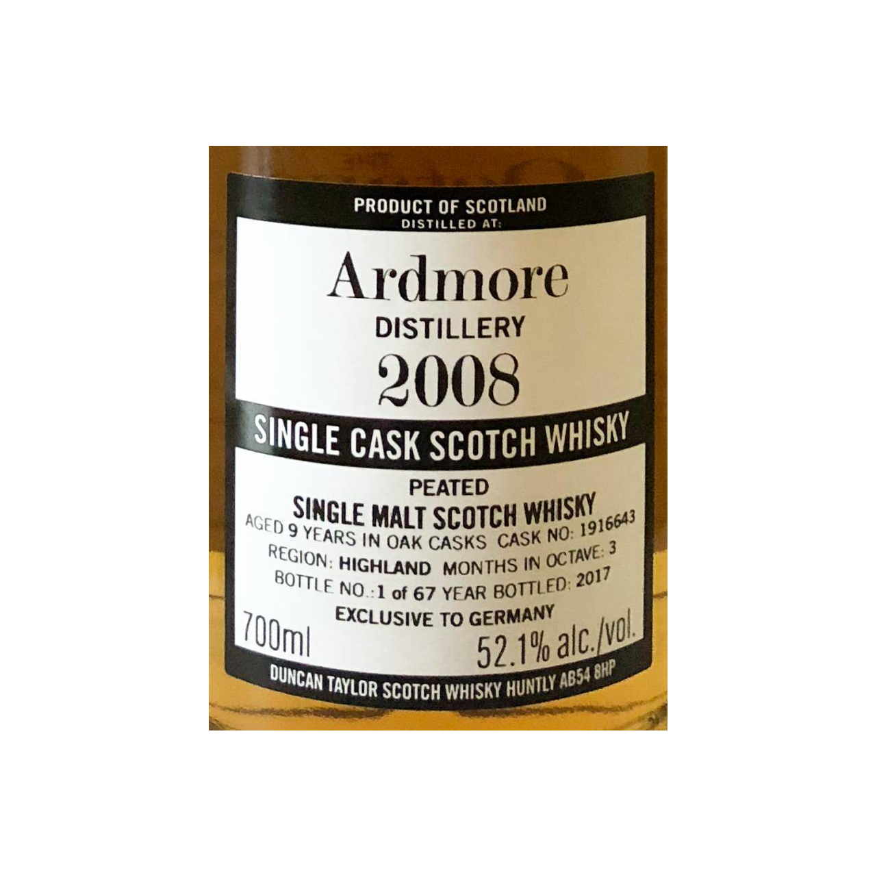 Ardmore The Octave 2008 9 Years Single Malt Whisky 2