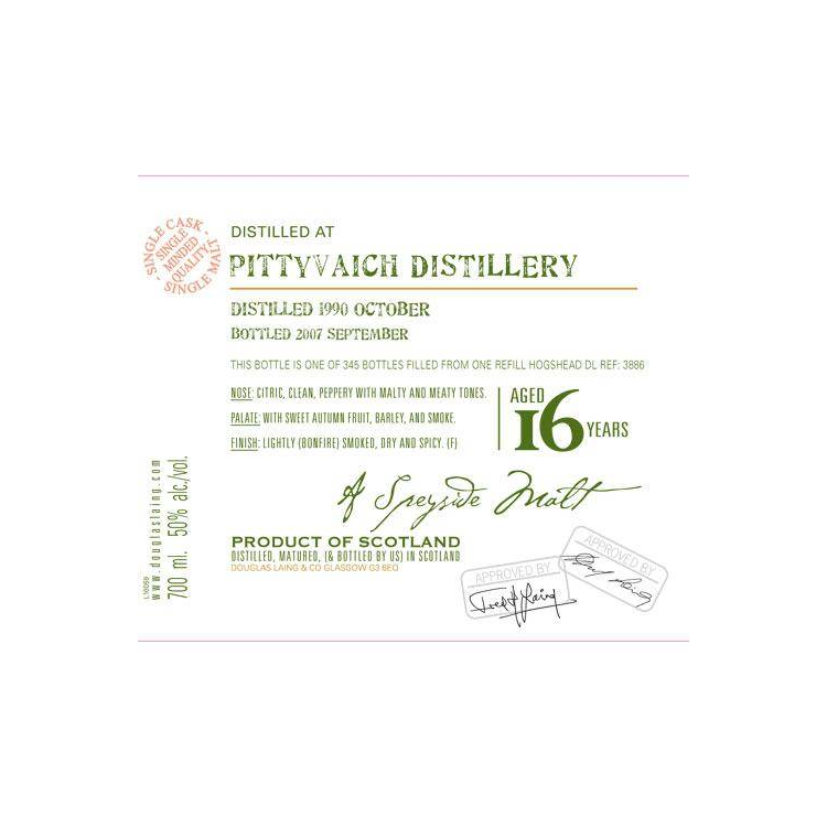 Pittyvaich Old Malt Cask 1990 16 Years Single Malt Whisky 2