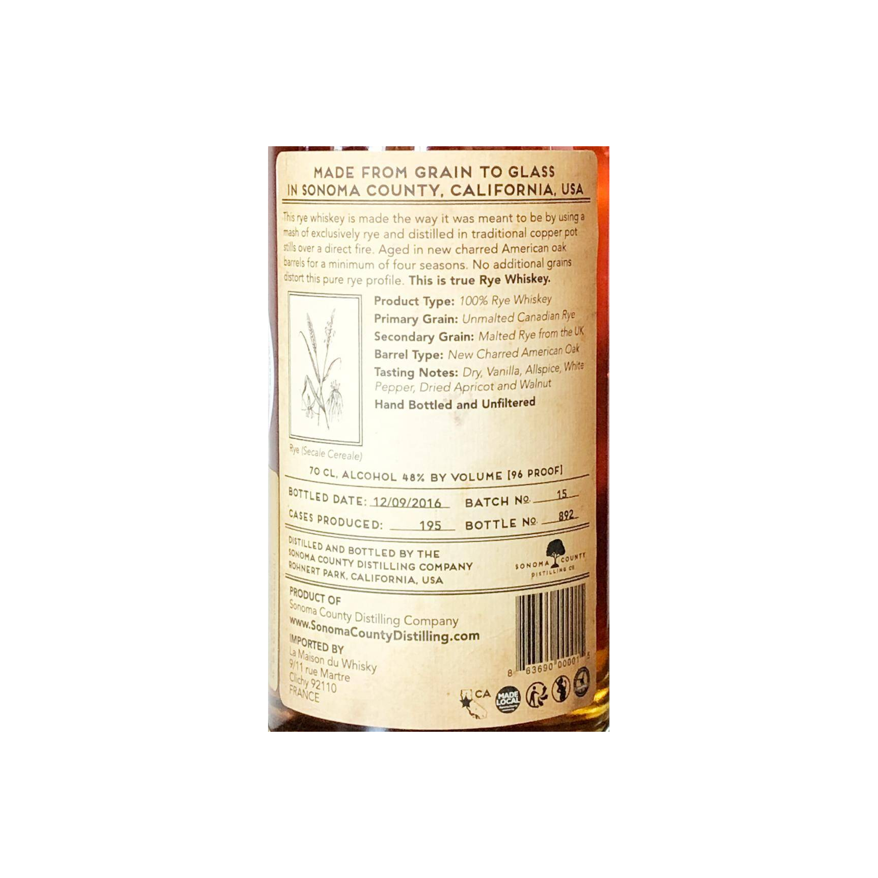 Sonoma County Rye 3