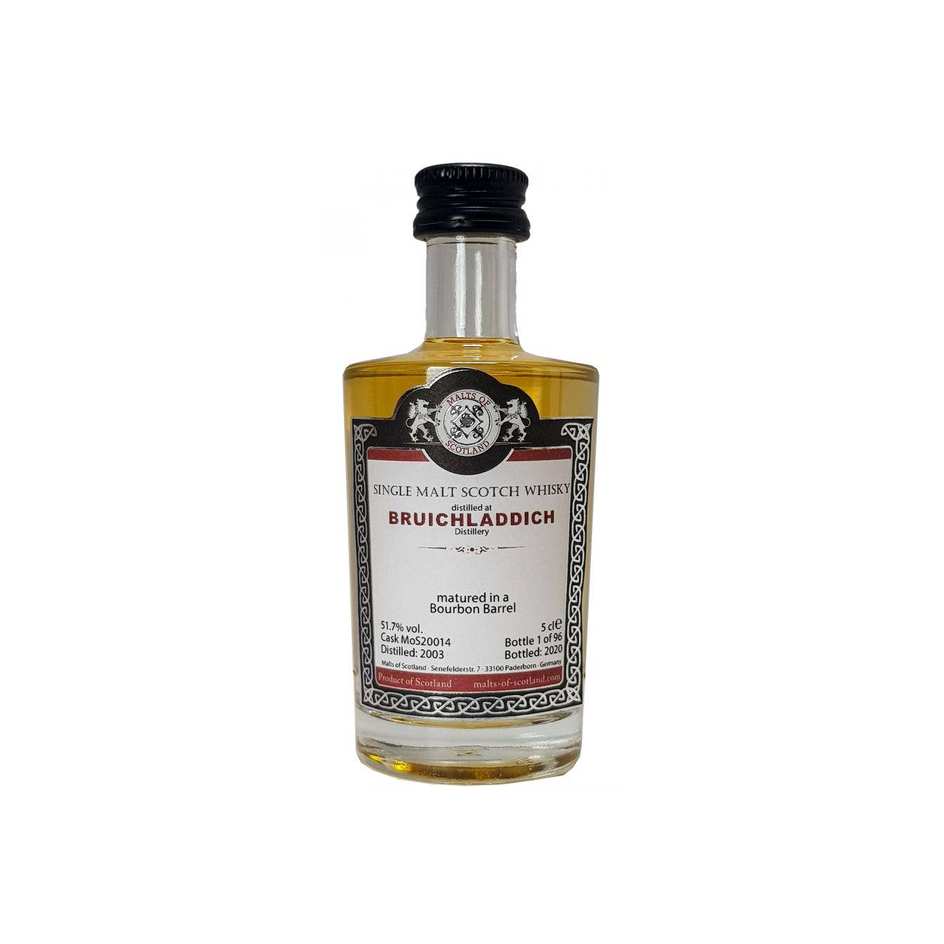 Bruichladdich Miniature 2003 17 Years Single Malt Whisky 2