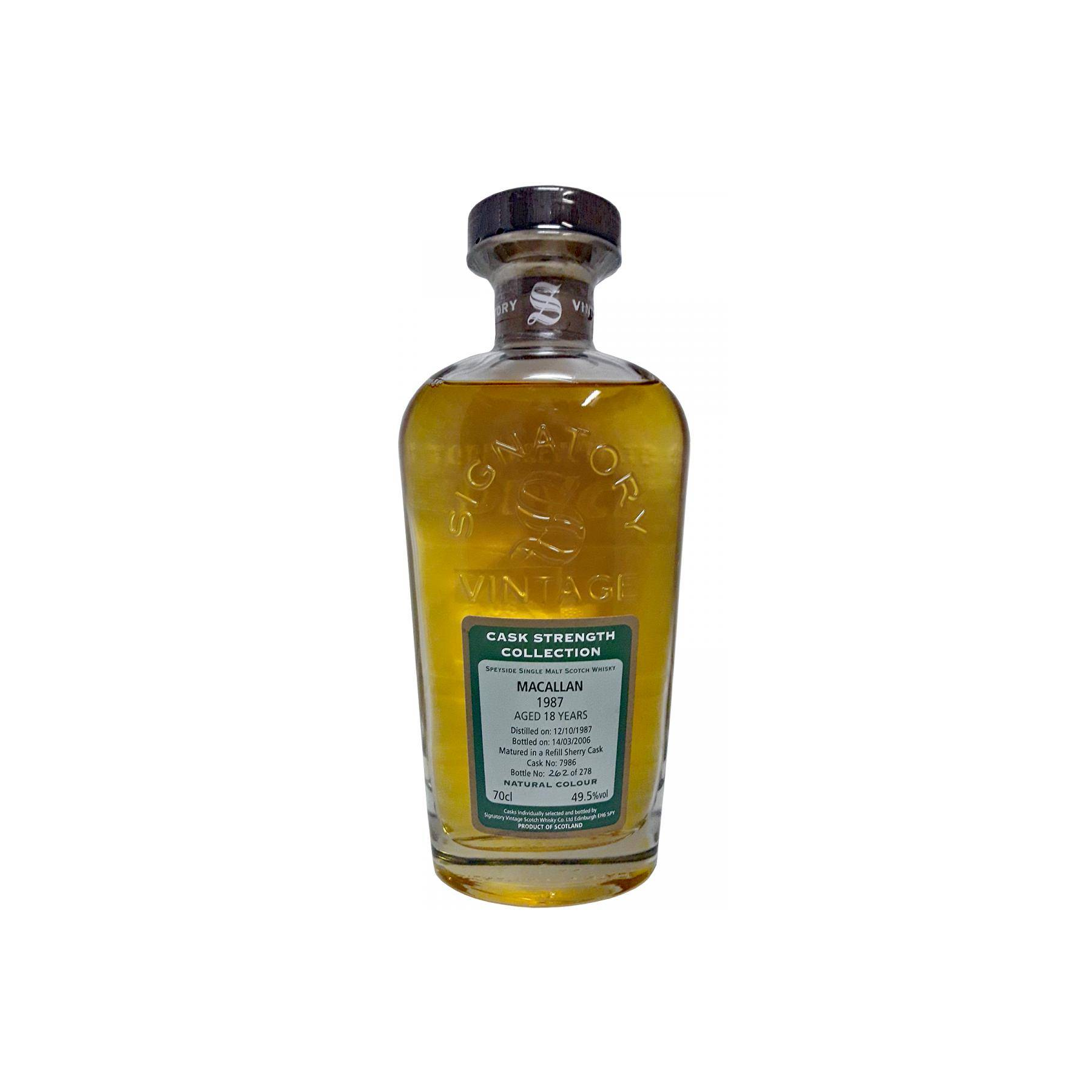 The Macallan Cask Strength Collection 1987 18 Years Single Malt Whisky