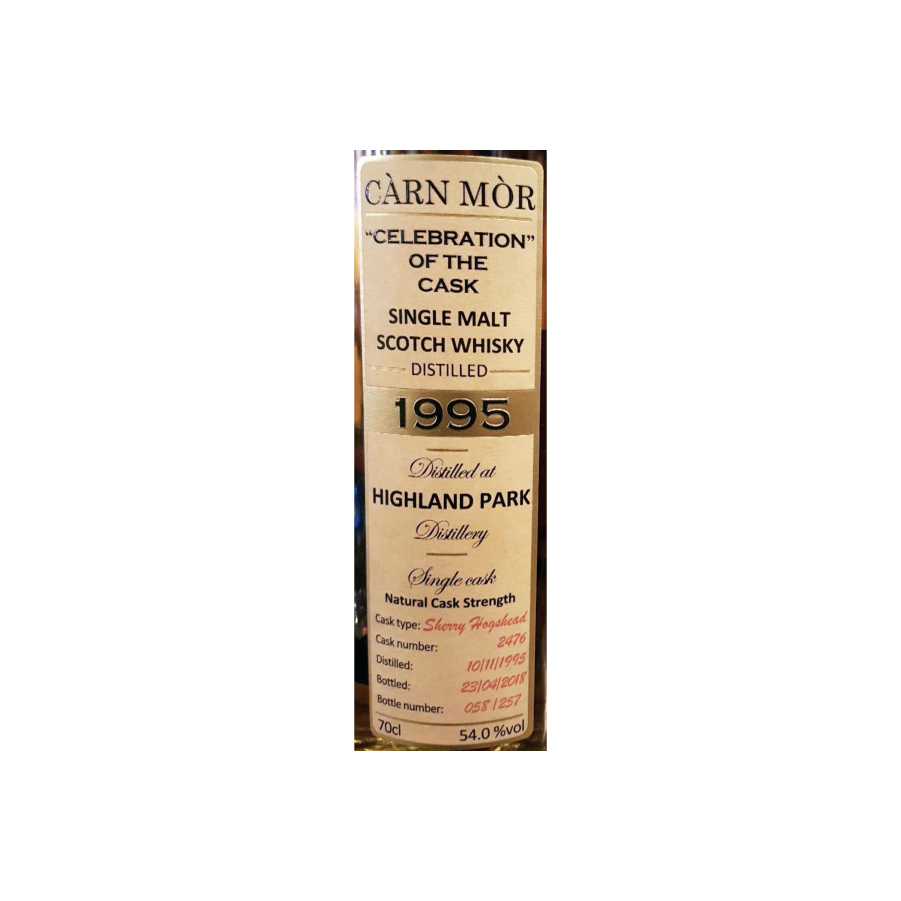 Highland Park 1995 22 Years Single Malt Whisky 2