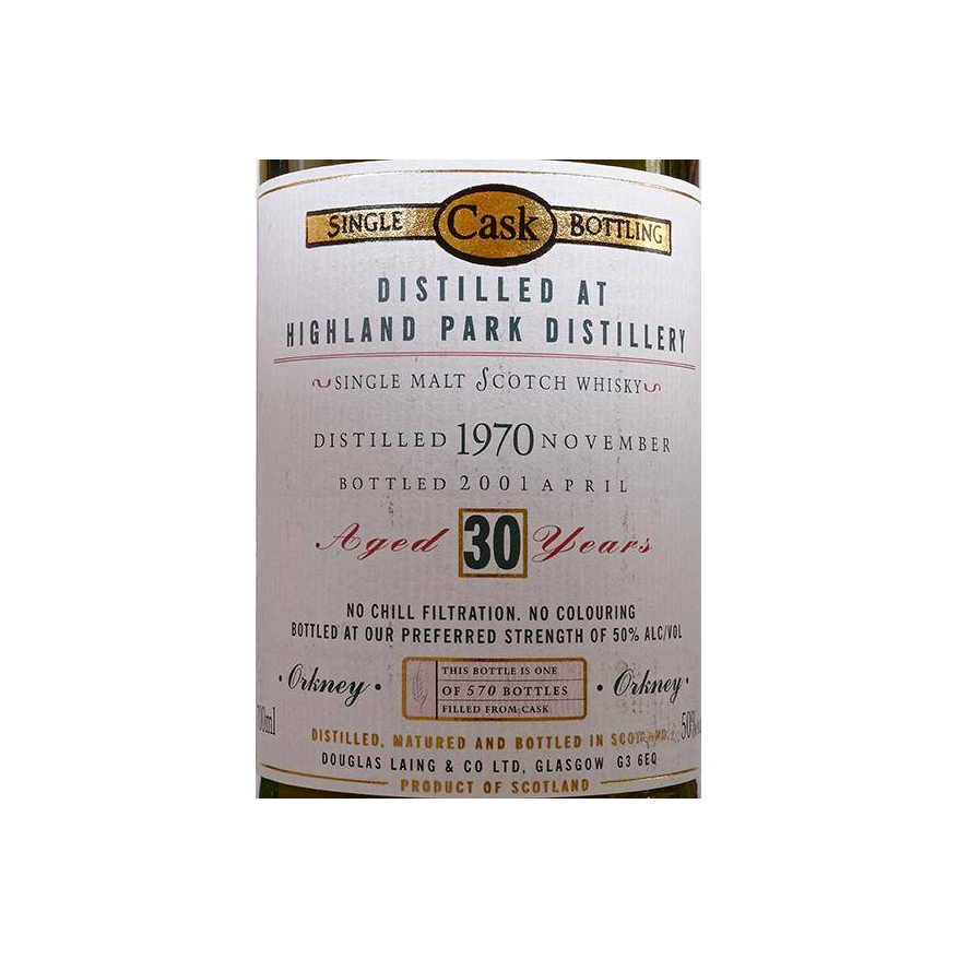 Highland Park Old Malt Cask 1970 30 Years Single Malt Whisky 2
