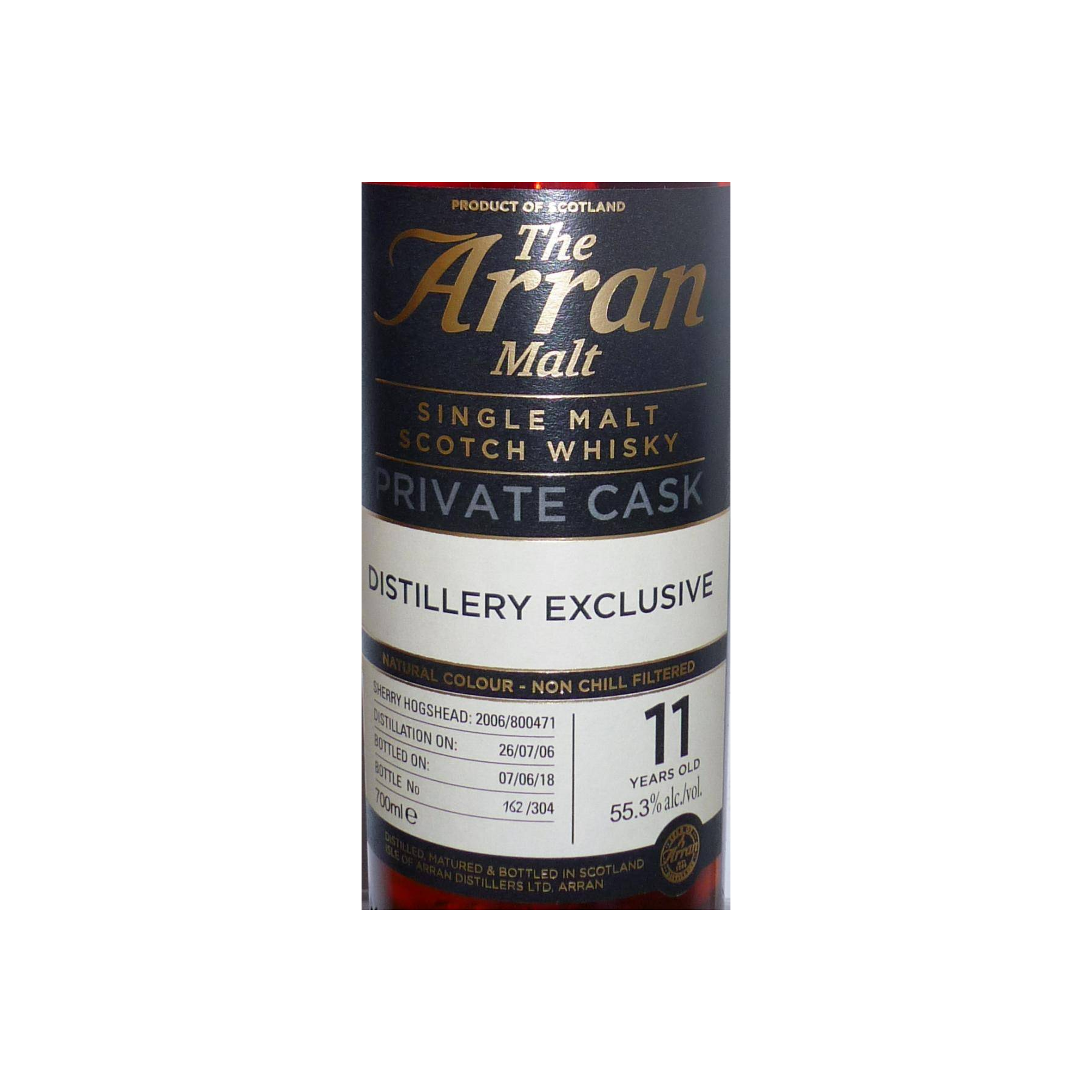Arran Private Cask 2006 11 Years Single Malt Whisky 2