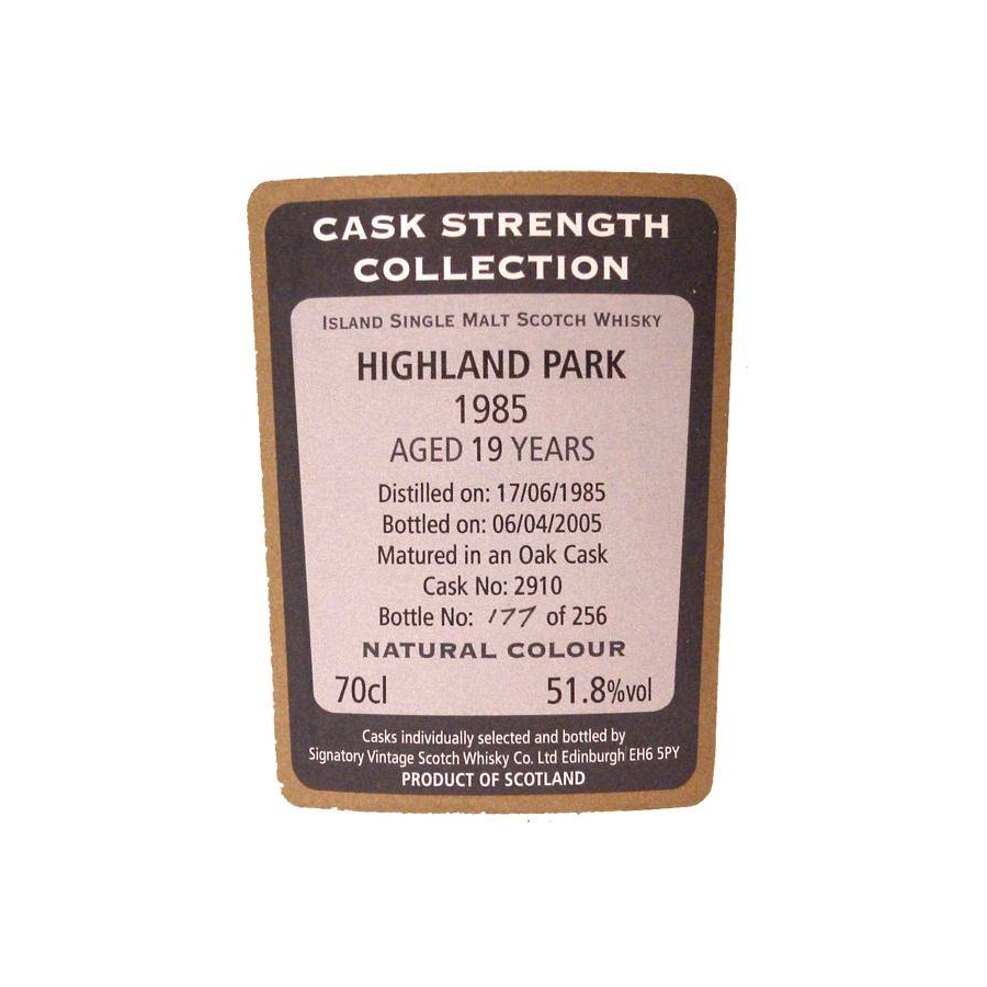 Highland Park Cask Strength Collection 1985 19 Years Single Malt Whisky 2