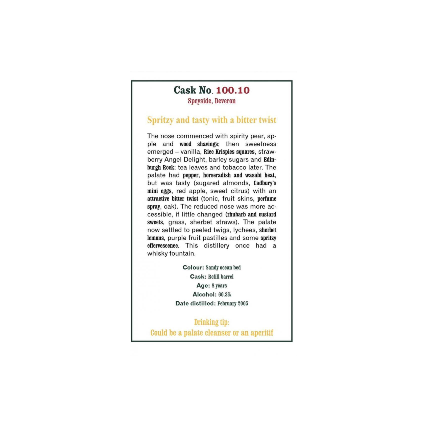 The Scotch Malt Whisky Society 2005 8 Years Single Malt Whisky