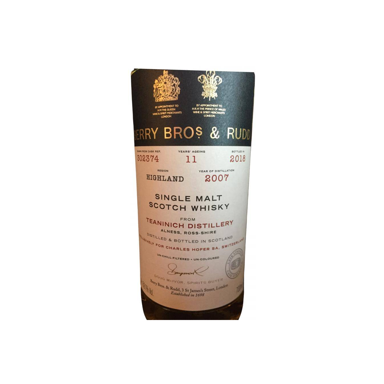 Teaninich 2007 11 Years Single Malt Whisky