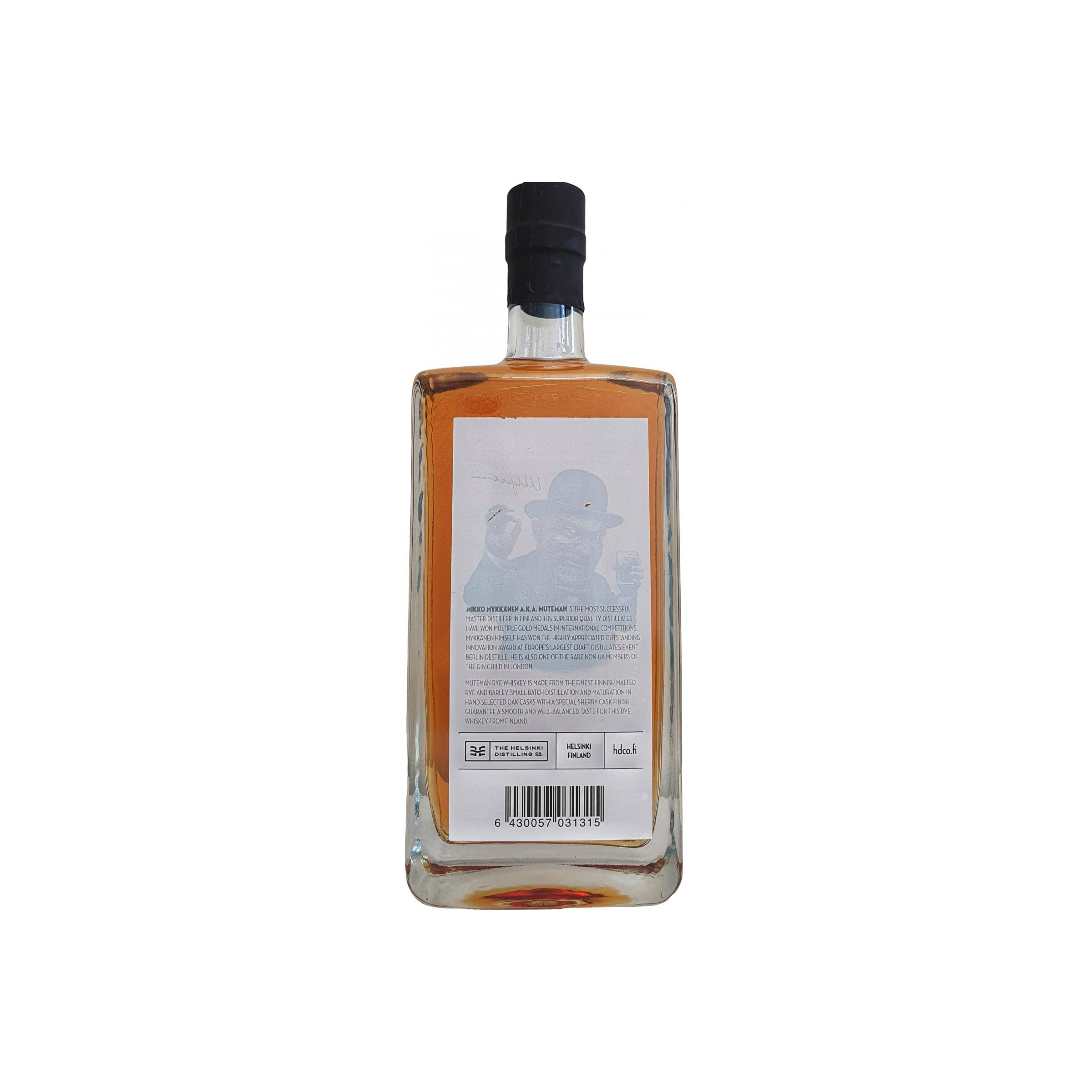 Helsinki Whiskey Muteman Rye Whiskey 2