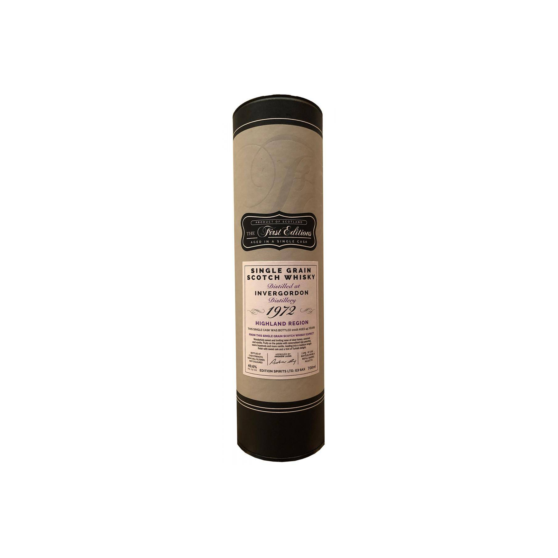 Invergordon The First Editions 1972 45 Years Single Grain Whisky 3