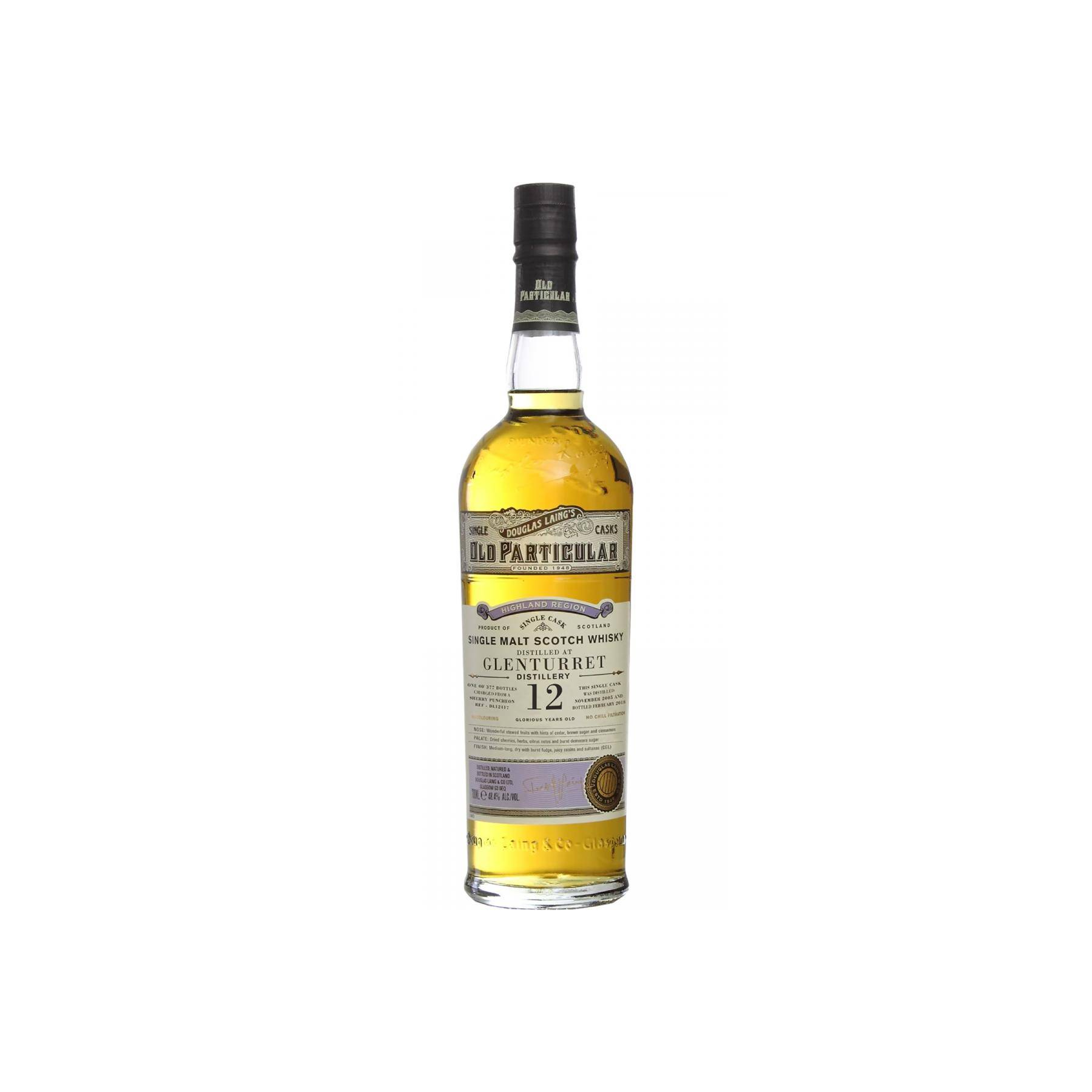 The Glenturret Old Particular 2005 12 Years Single Malt Whisky