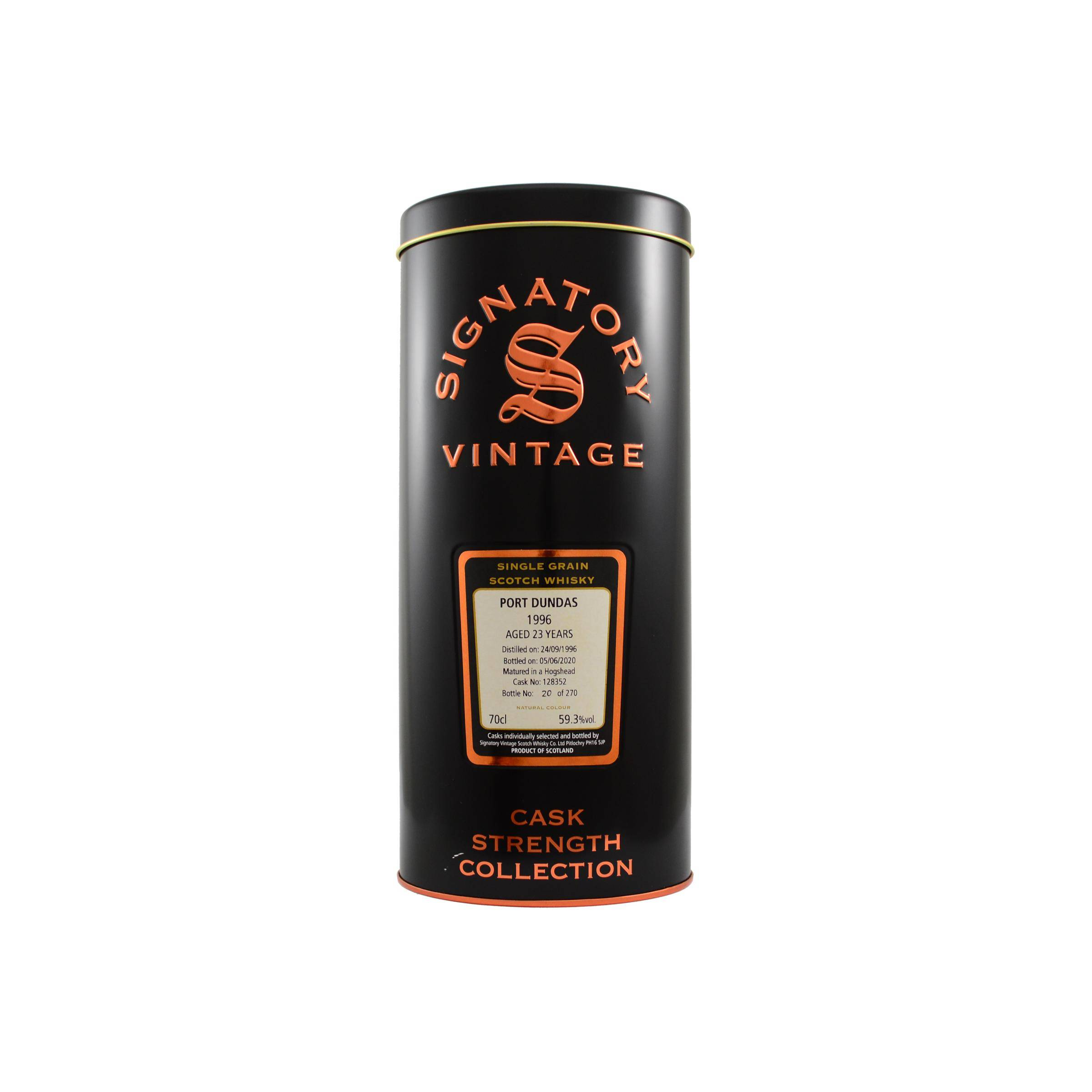 Port Dundas Cask Strength Collection 1996 23 Years Single Grain Whisky 2