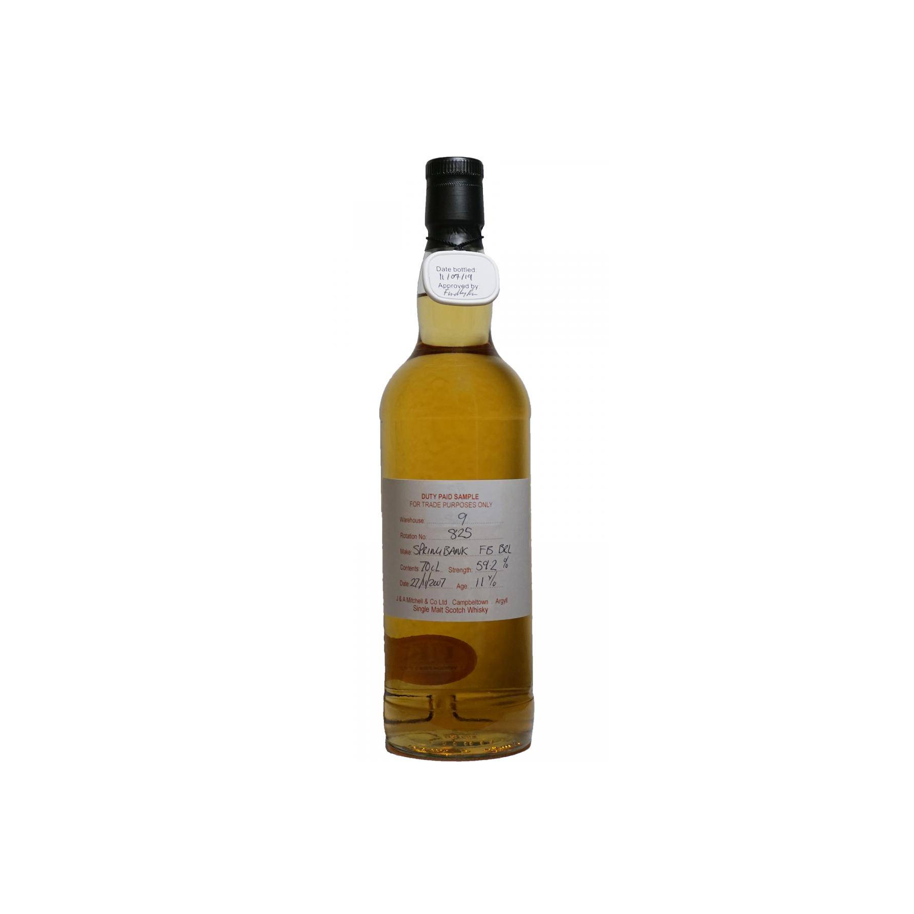 Springbank Duty Paid Sample - For Trade Purposes Only 2007 11 Years Single Malt Whisky