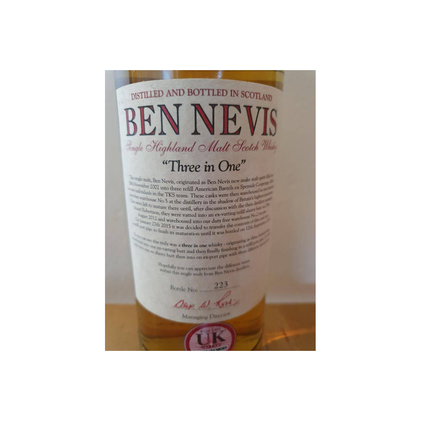 Ben Nevis 2002 15 Years Single Malt Whisky 3