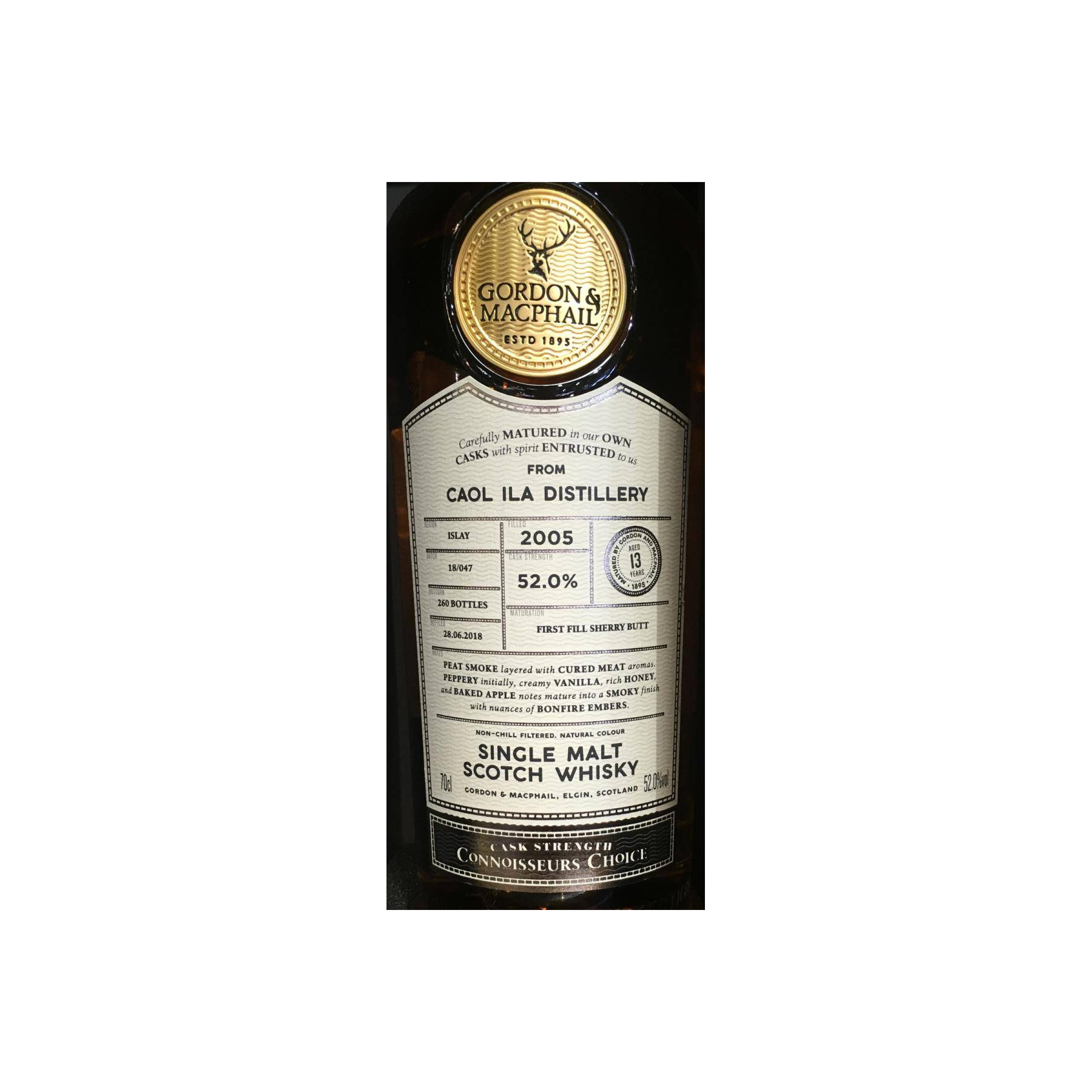 Caol Ila Connoisseurs Choice - Cask Strength 2005 13 Years Single Malt Whisky 2