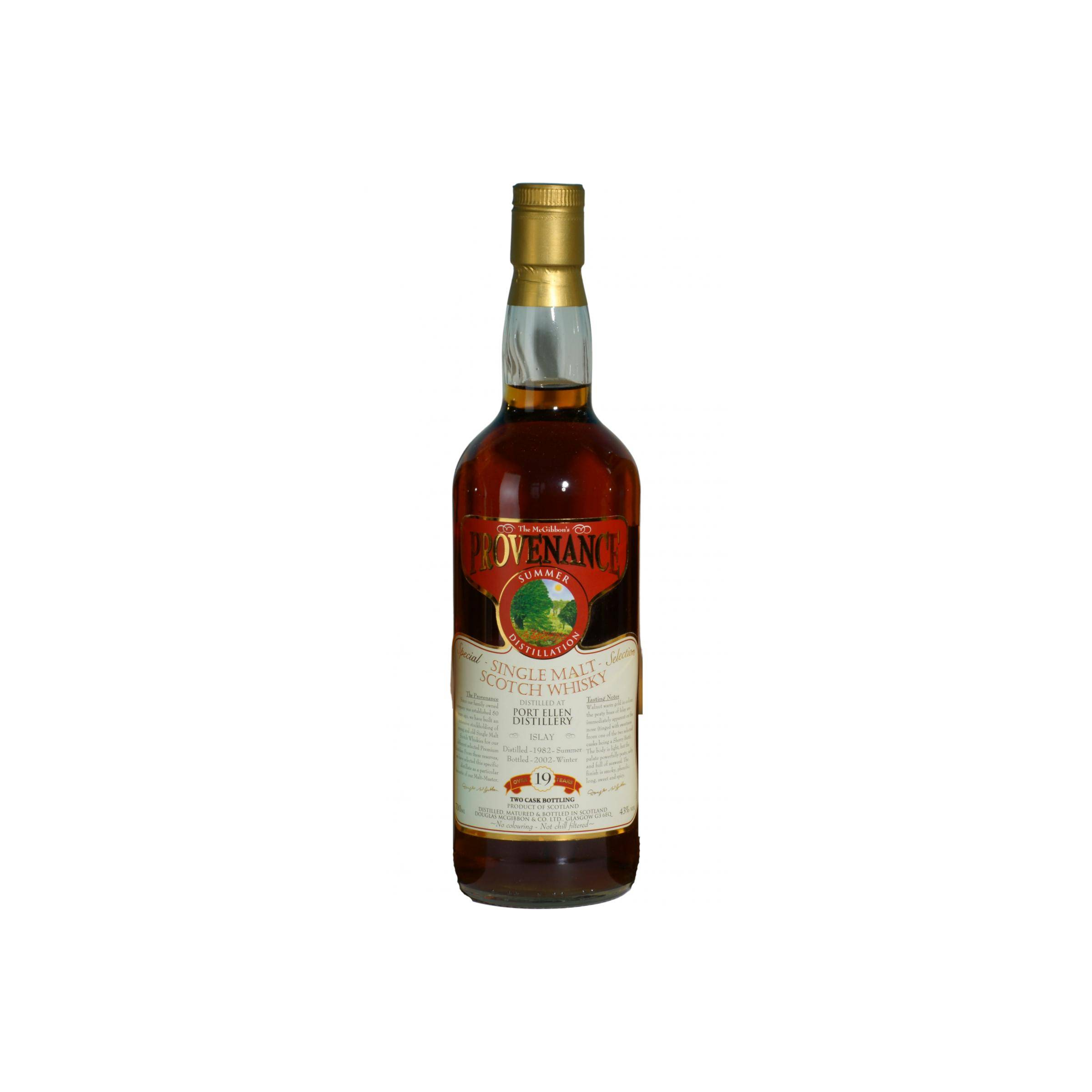 Port Ellen McGibbon's Provenance 1982 19 Years Single Malt Whisky