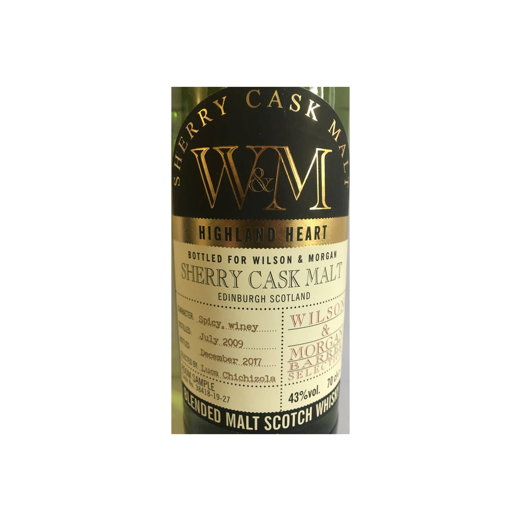 Wilson & Morgan 2009 8 Years Blended Malt Whisky 2