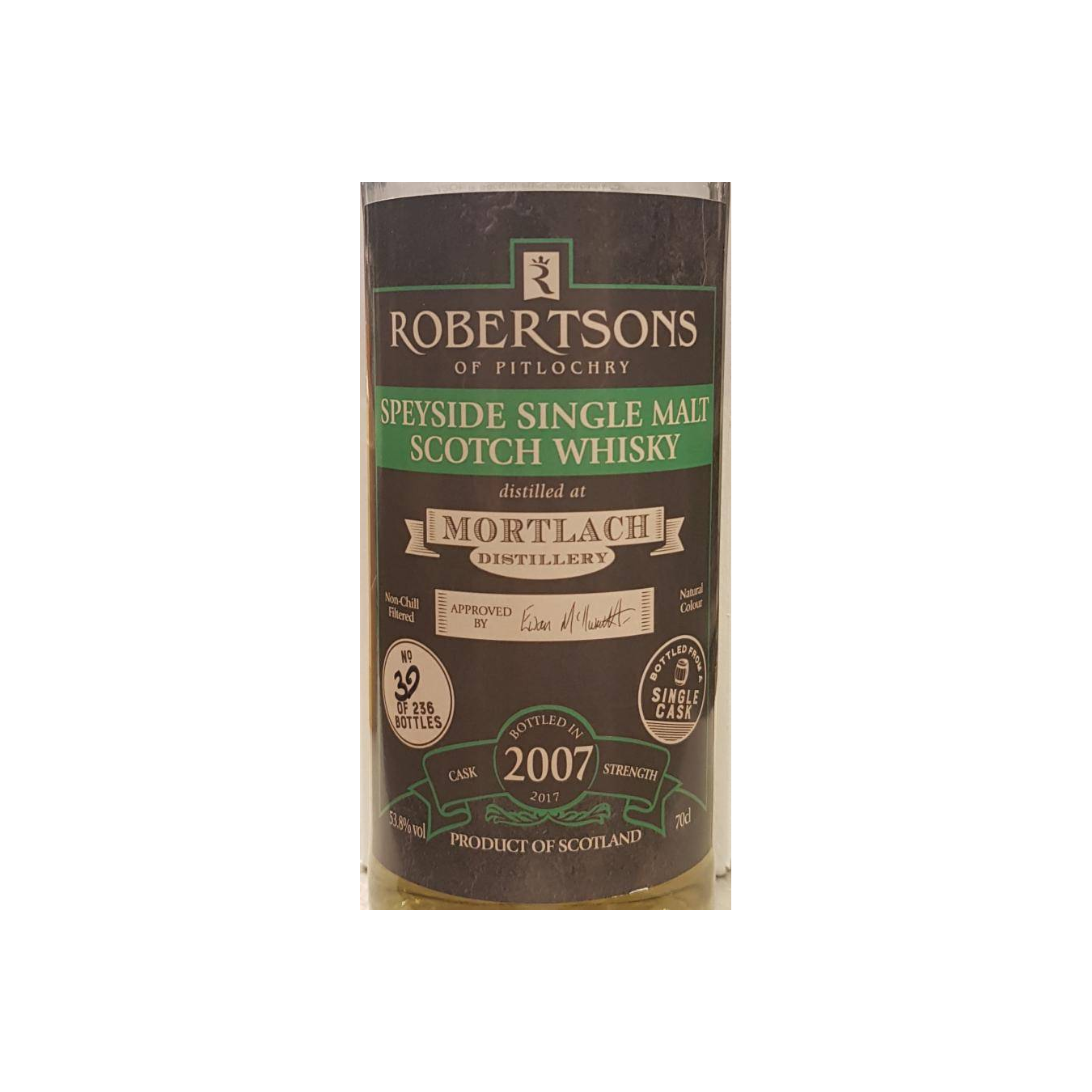 Mortlach 2007 10 Years Single Malt Whisky