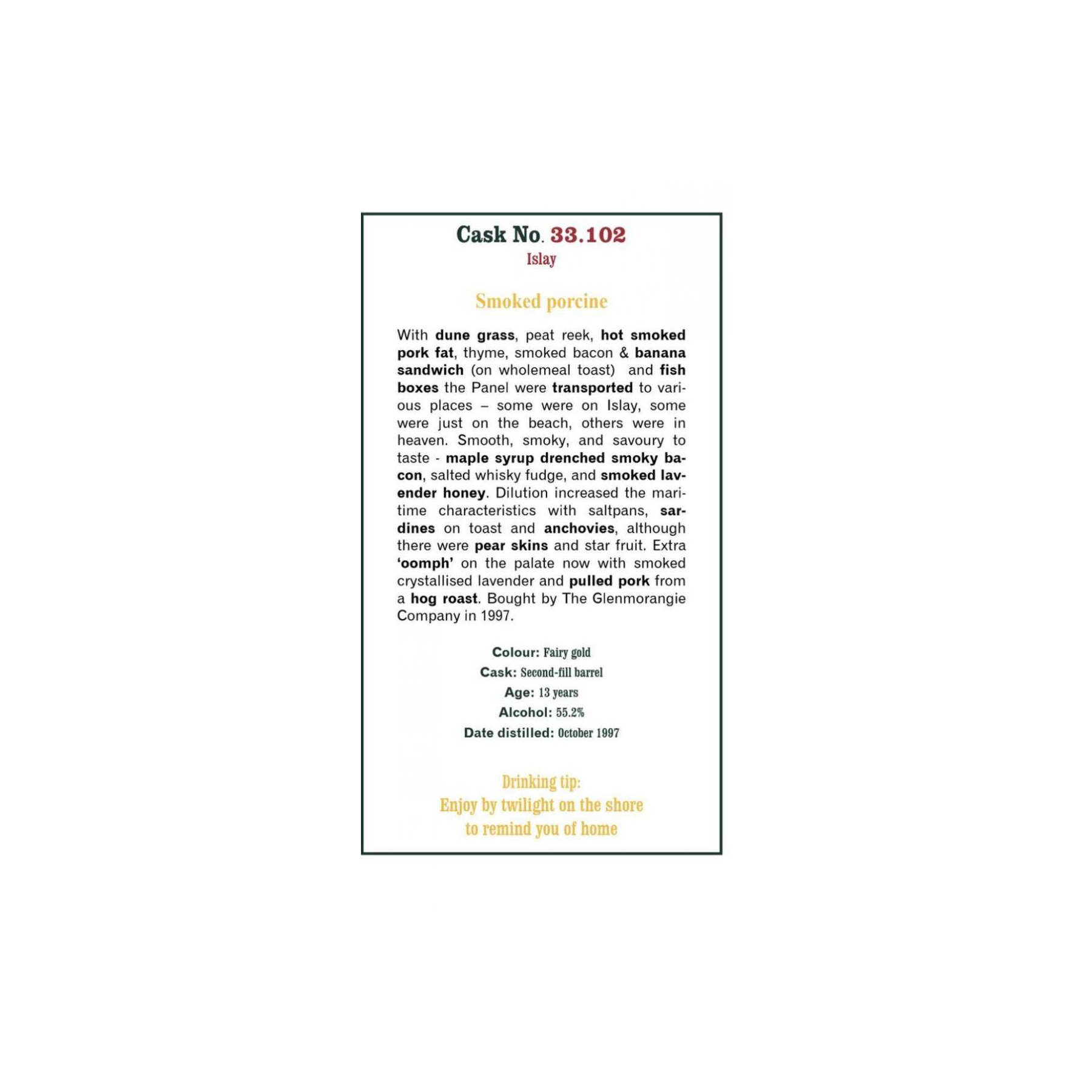 The Scotch Malt Whisky Society 1997 13 Years Single Malt Whisky