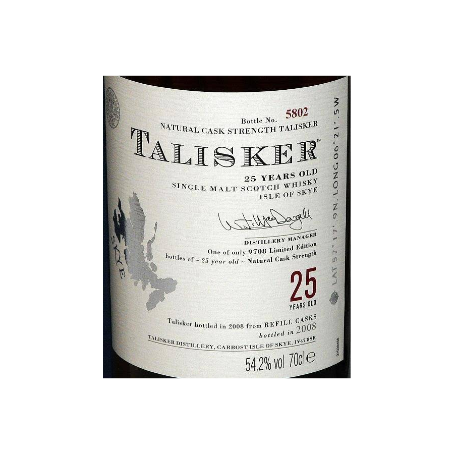 Talisker 25 Years Single Malt Whisky 2