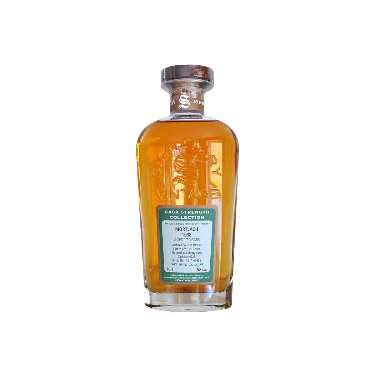 Mortlach Cask Strength Collection 1988 17 Years Single Malt Whisky