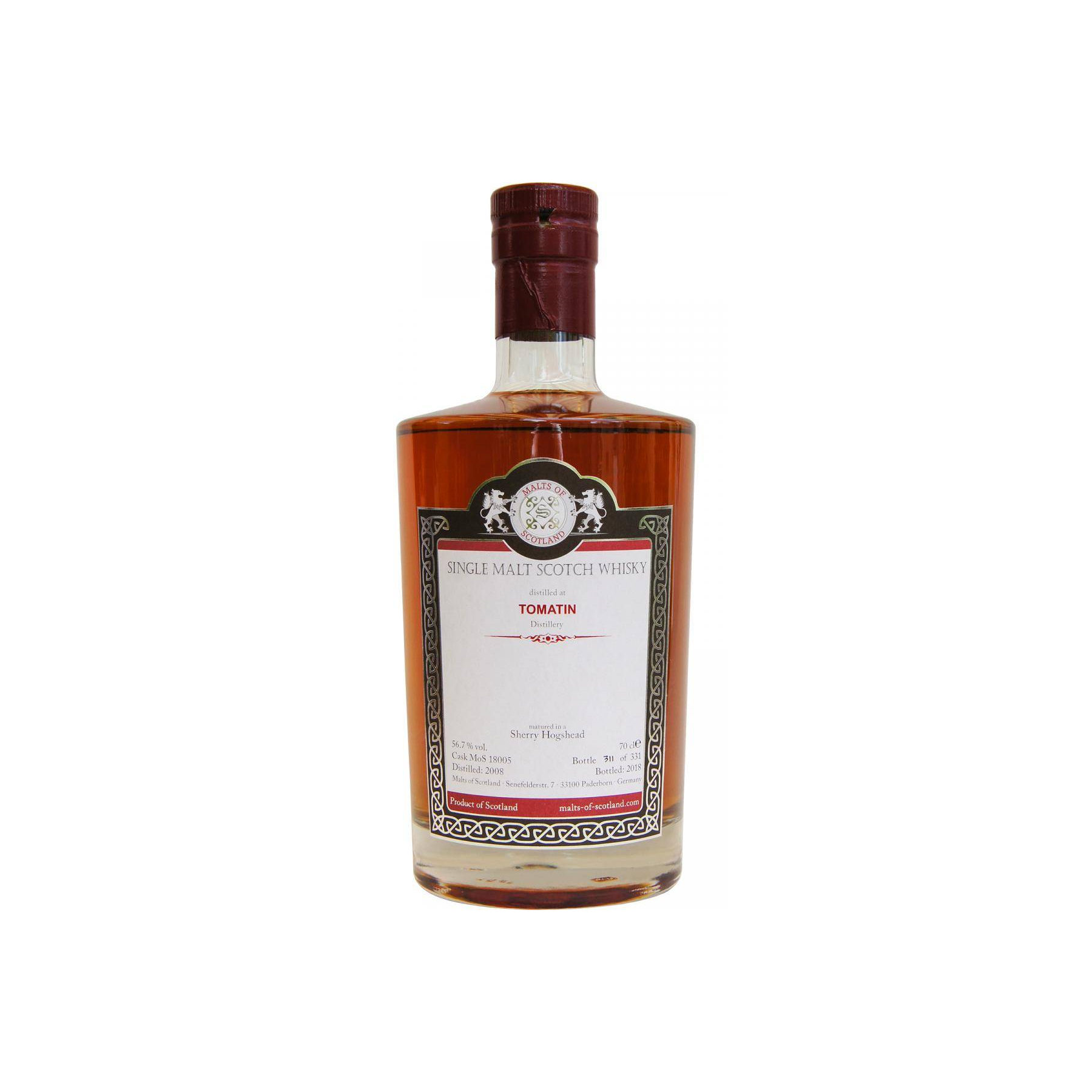 Tomatin 2008 10 Years Single Malt Whisky