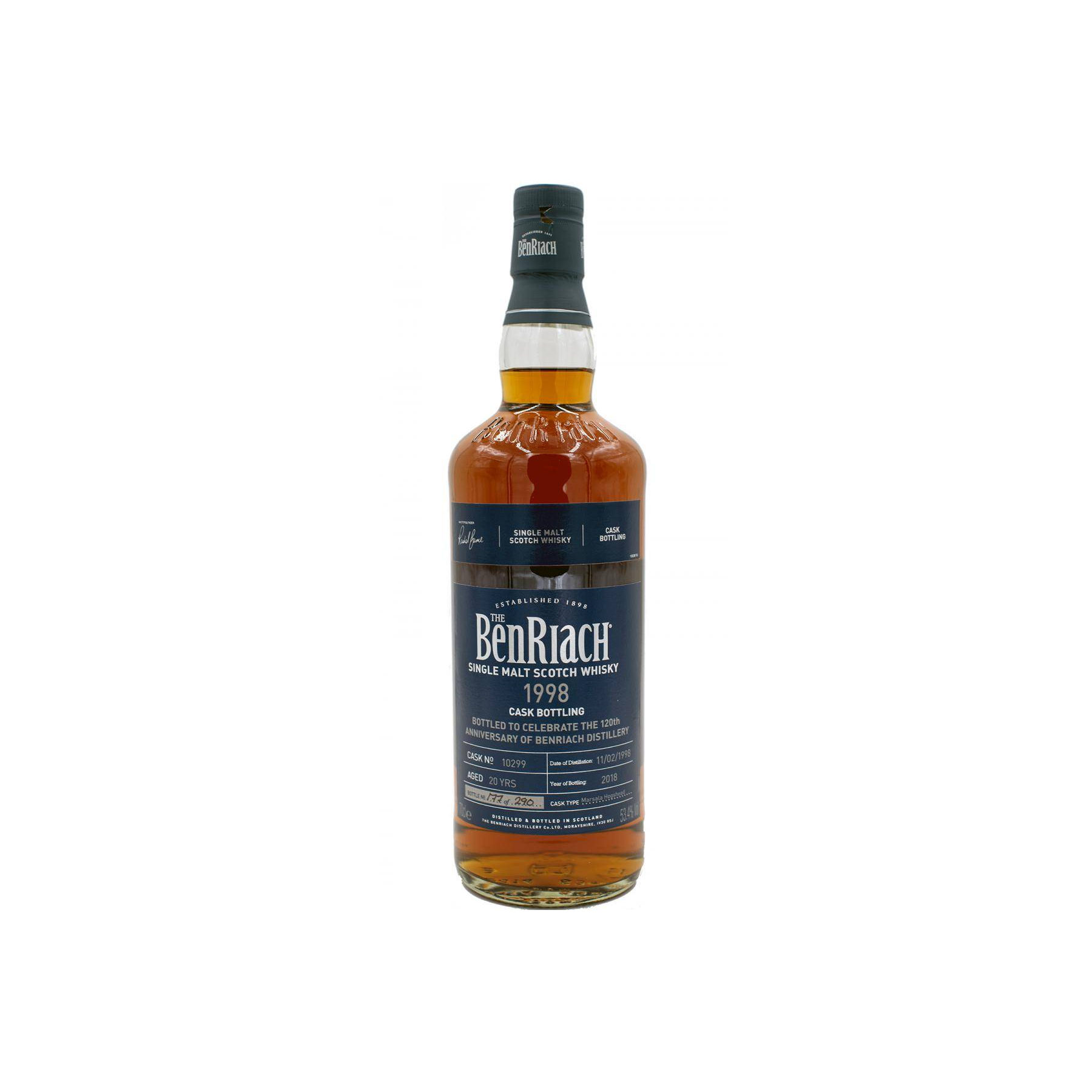 BenRiach Individual Cask Bottling 1998 20 Years Single Malt Whisky