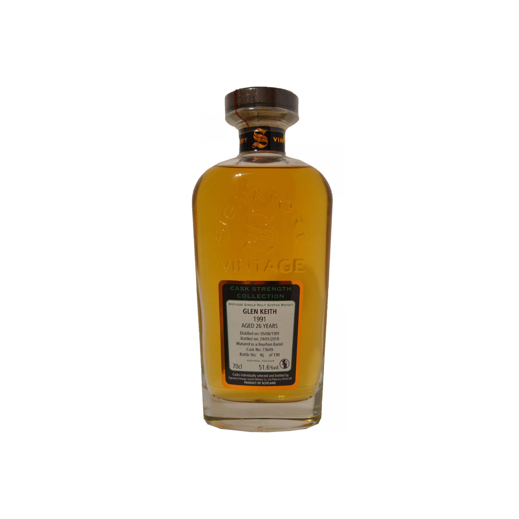 Glen Keith Cask Strength Collection 1991 26 Years Single Malt Whisky 3