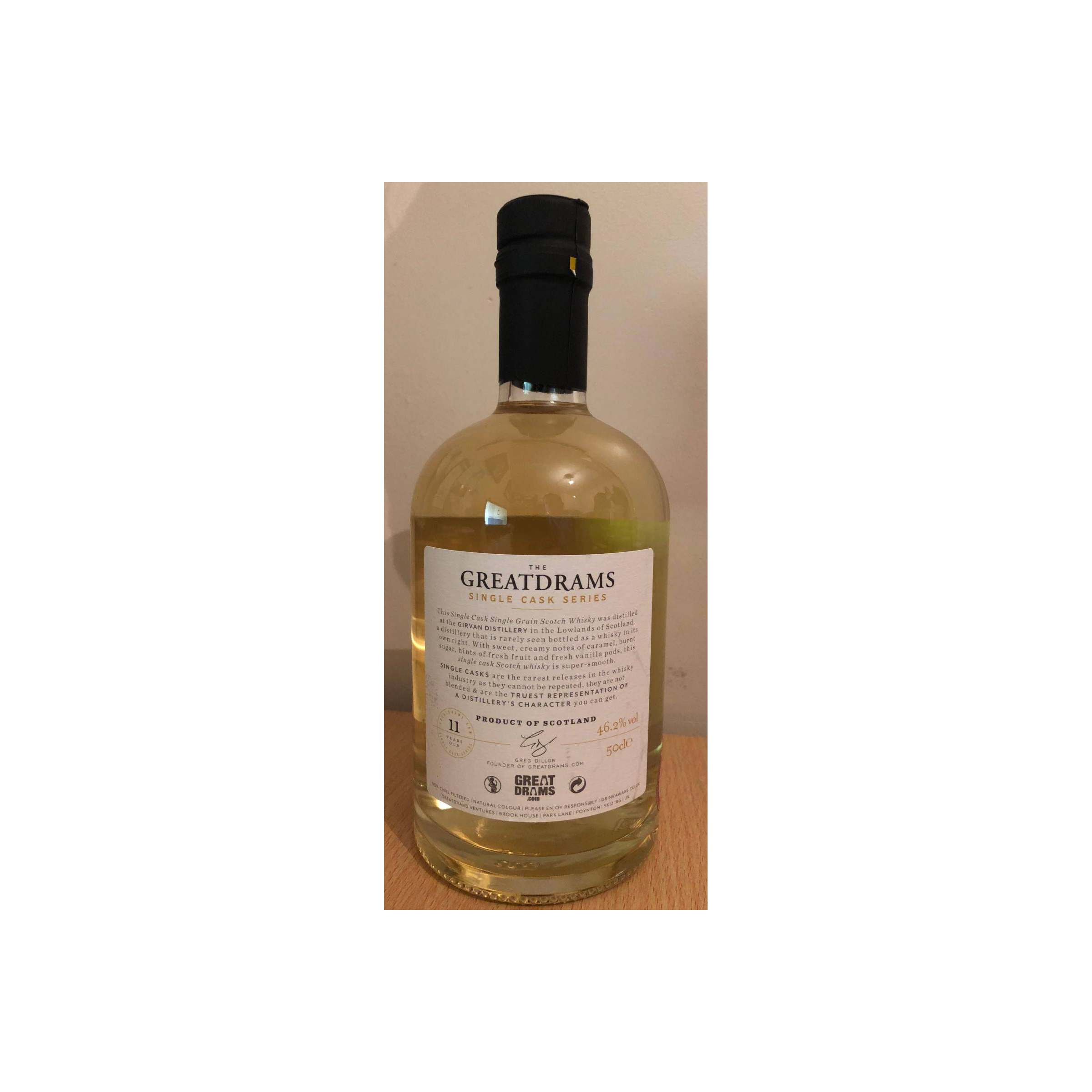 Girvan Single Cask 2007 11 Years Single Grain Whisky 2
