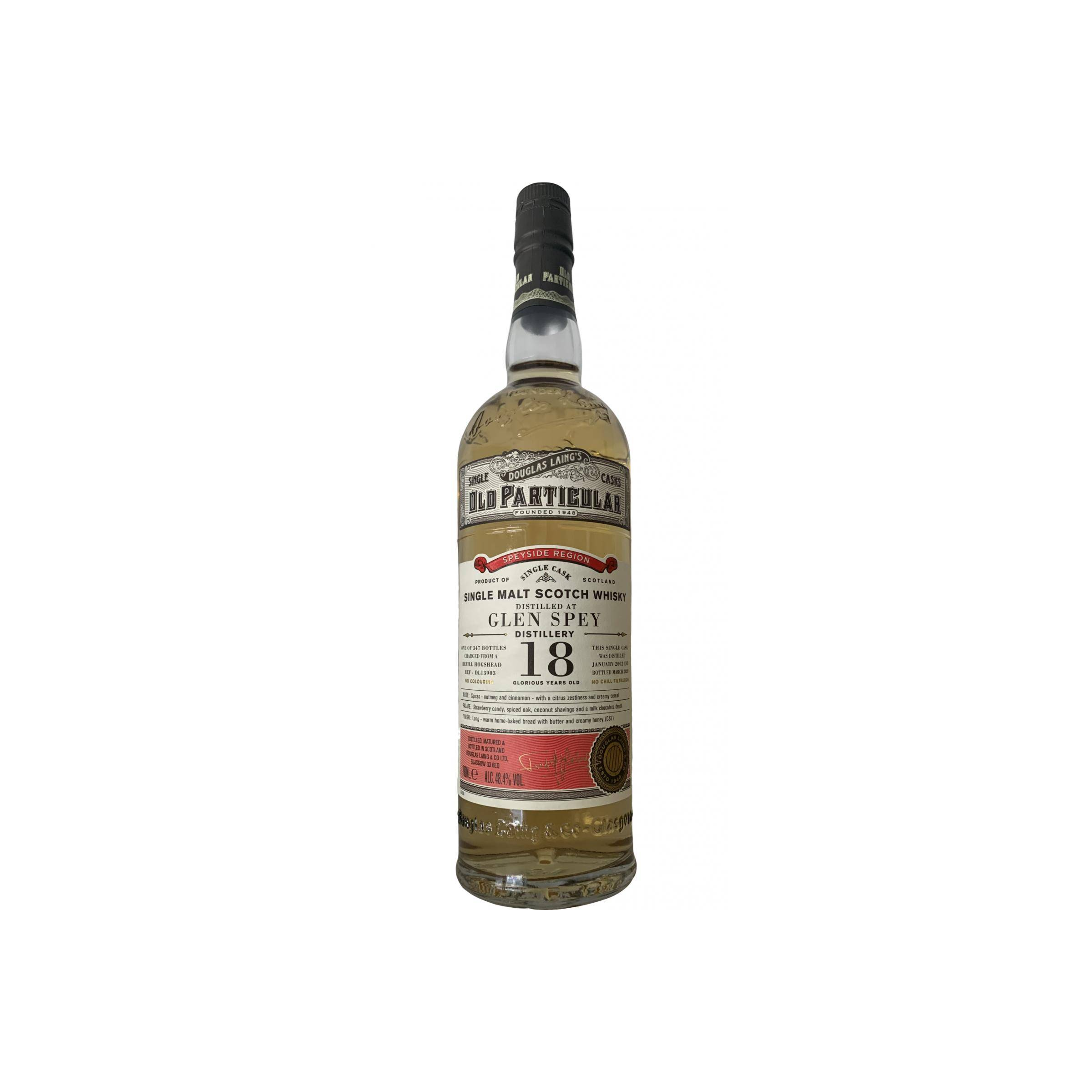 Glen Spey Old Particular 2002 18 Years Single Malt Whisky