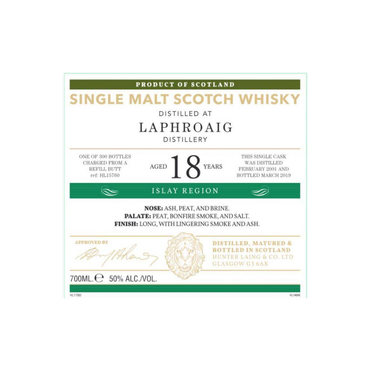 Laphroaig Old Malt Cask 2001 18 Years Single Malt Whisky 3