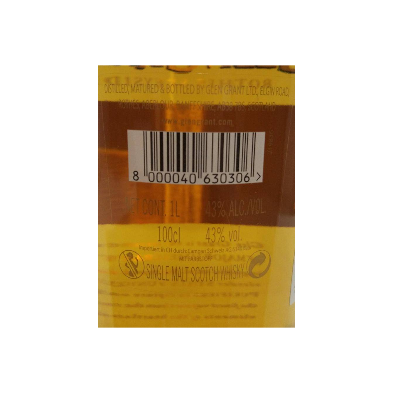 Glen Grant 12 Years Single Malt Whisky 3