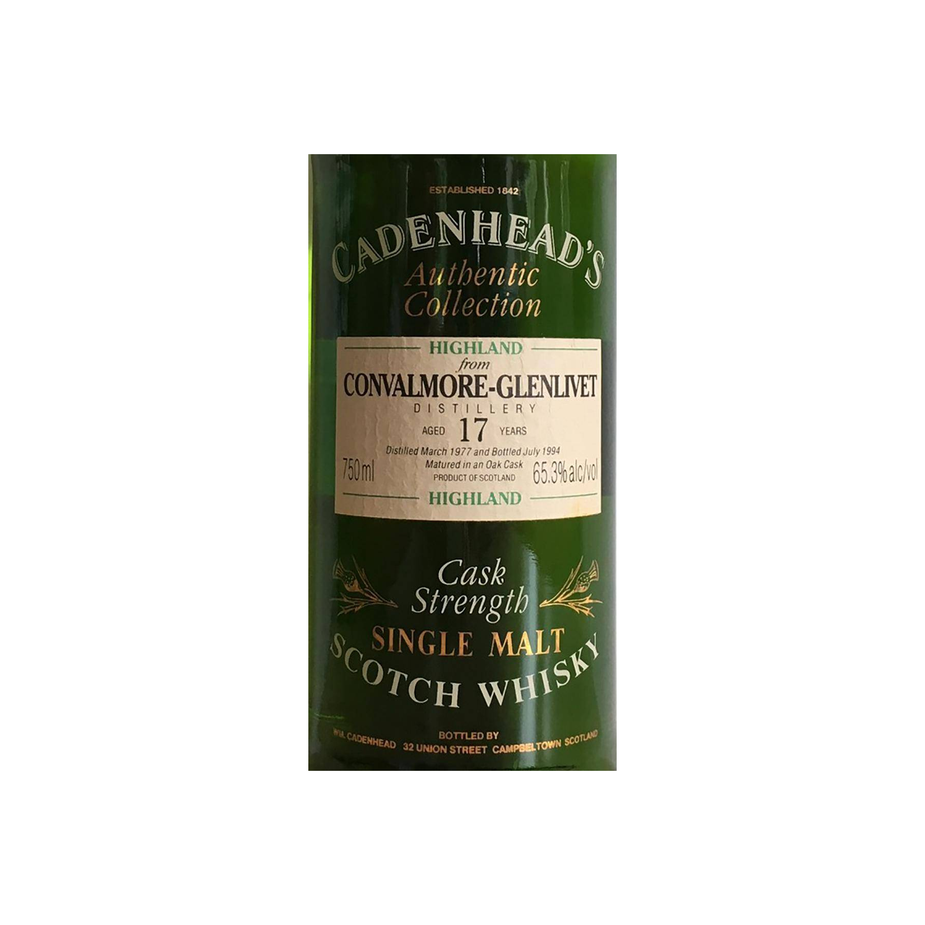 Convalmore Authentic Collection 1977 17 Years Single Malt Whisky