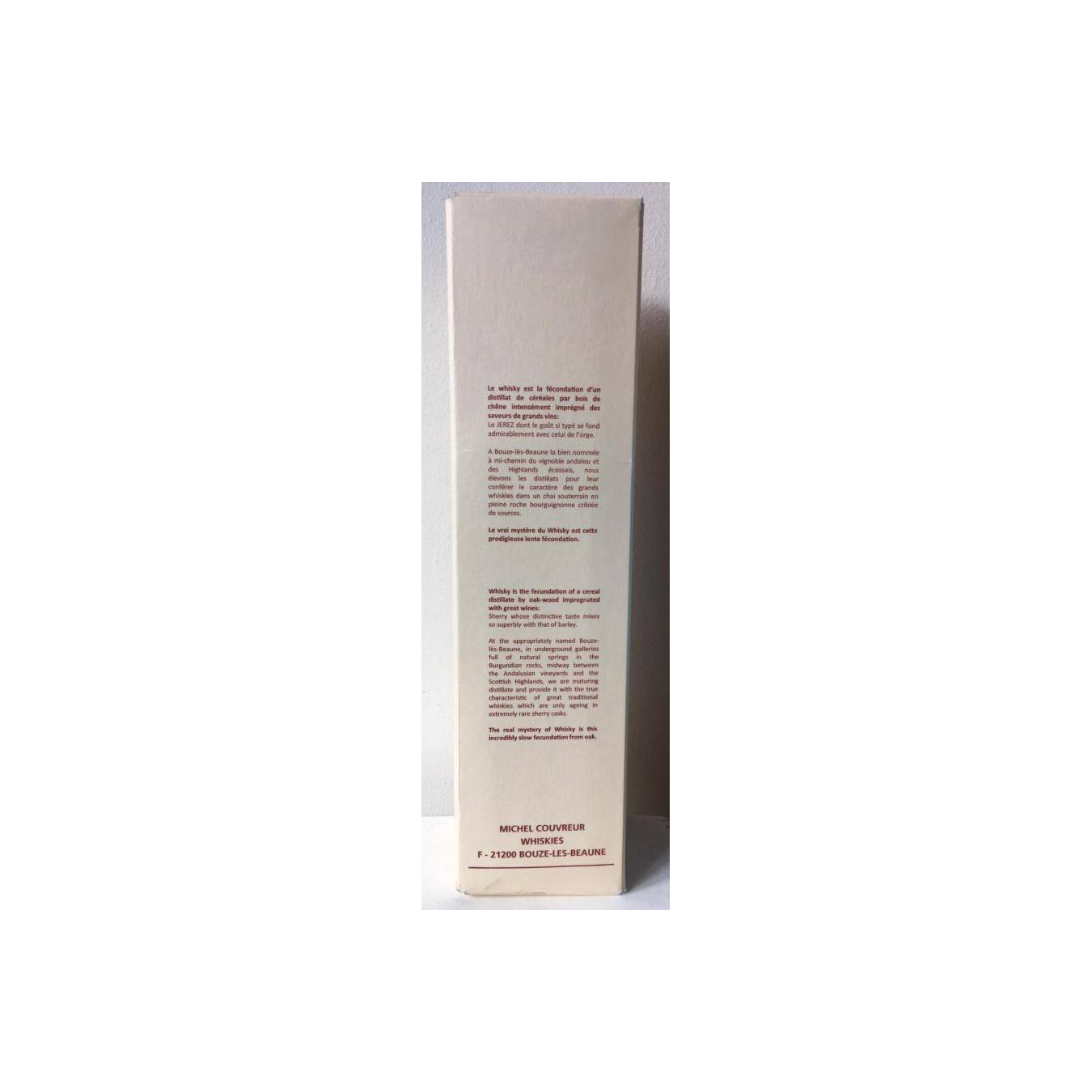 Michel Couvreur Spirit Whisky 2