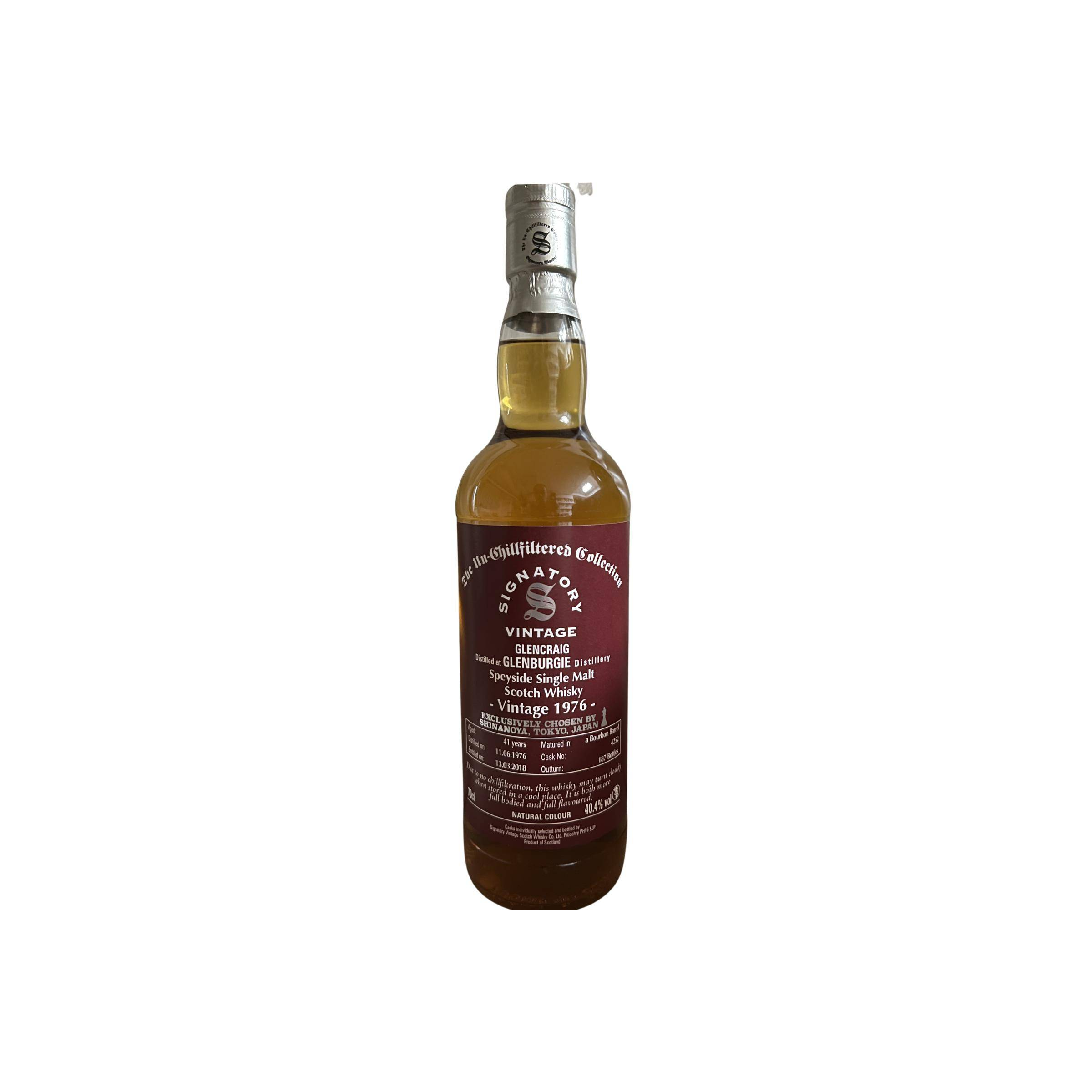 Glenburgie 1976 41 Years Single Malt Whisky