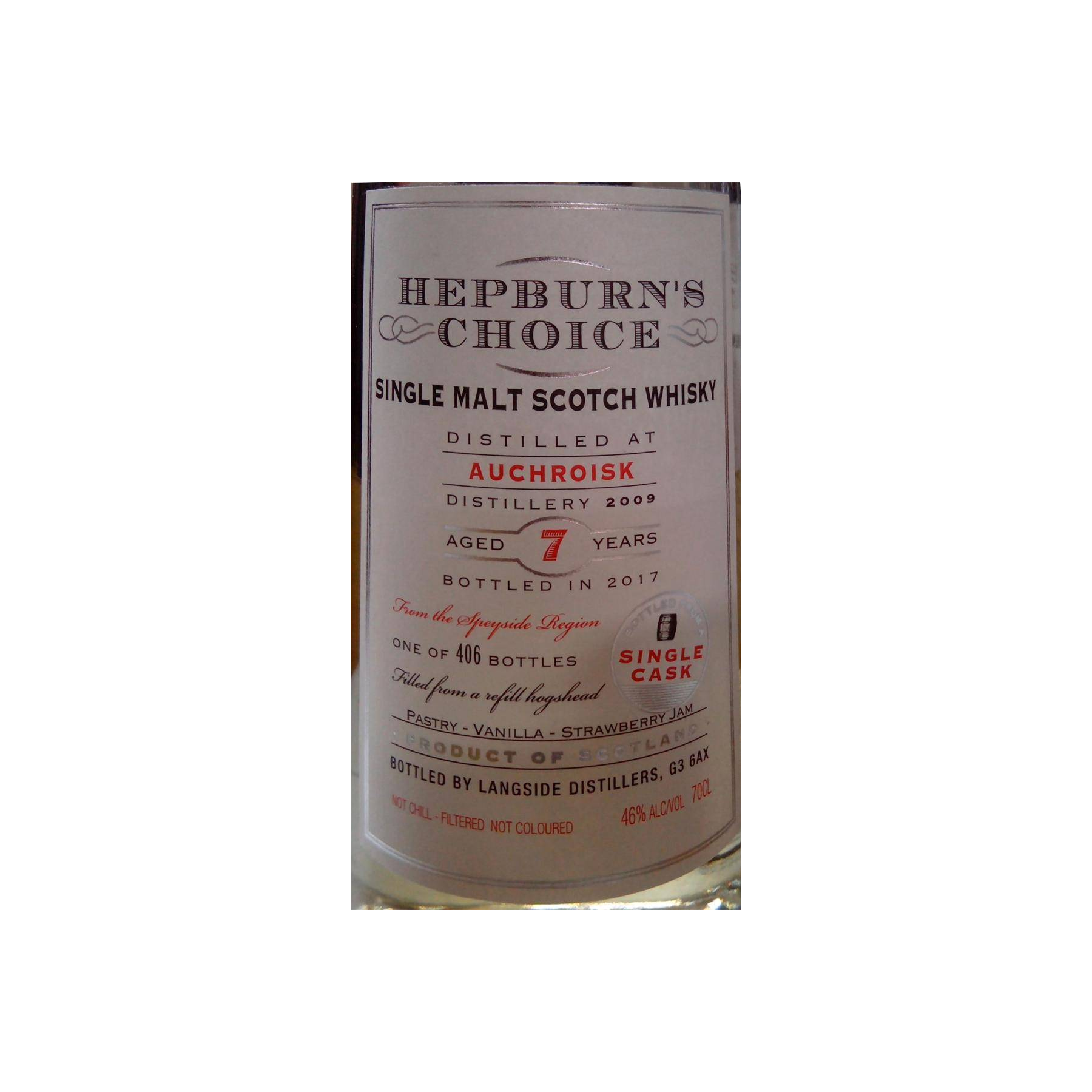 Auchroisk 2009 7 Years Single Malt Whisky