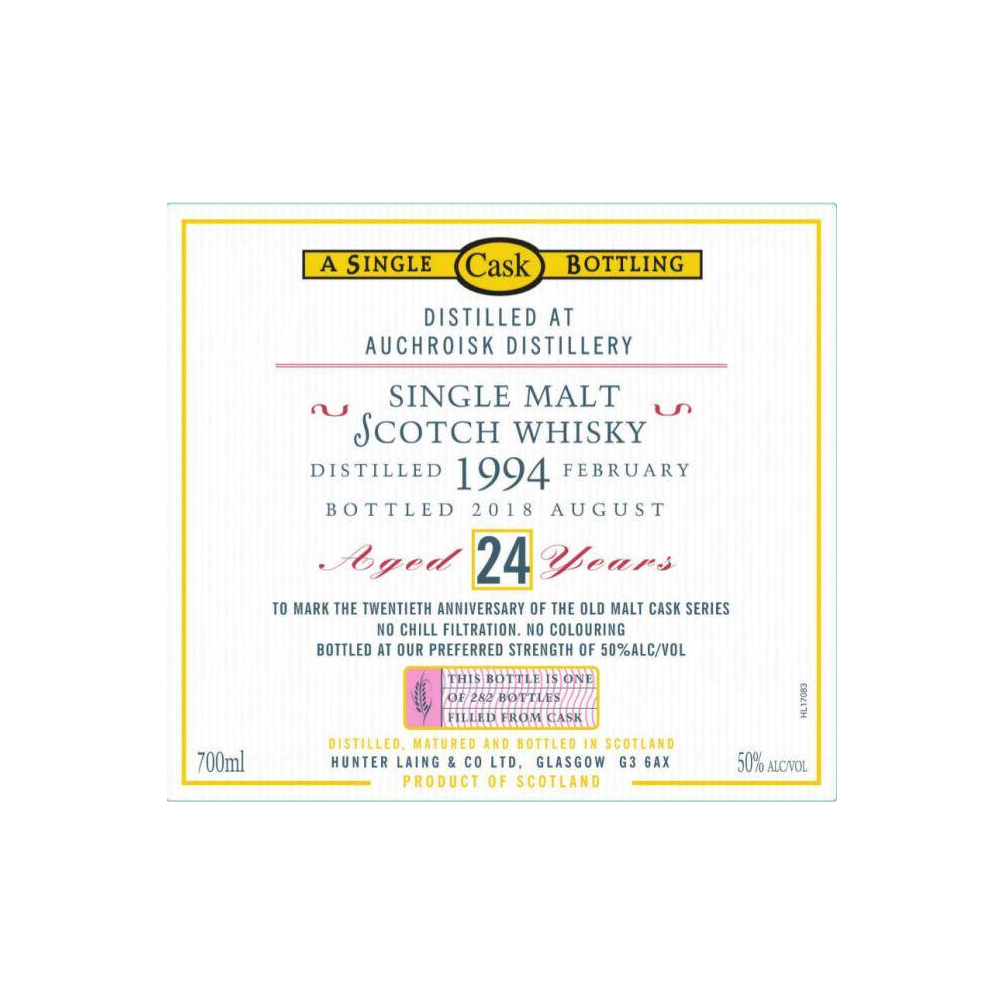Auchroisk 1994 24 Years Single Malt Whisky 3