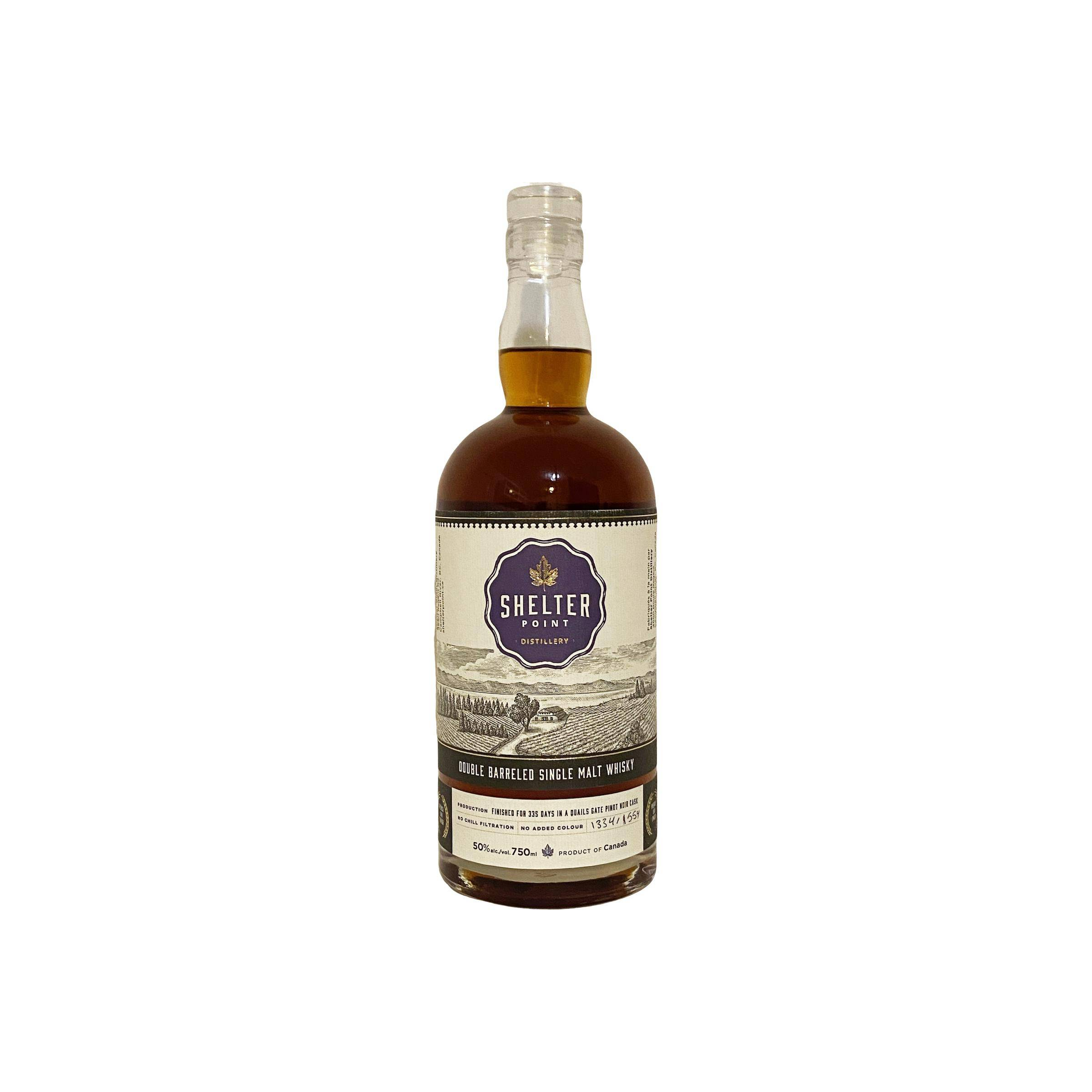 Shelter Point Double Barreled Single Malt Whisky
