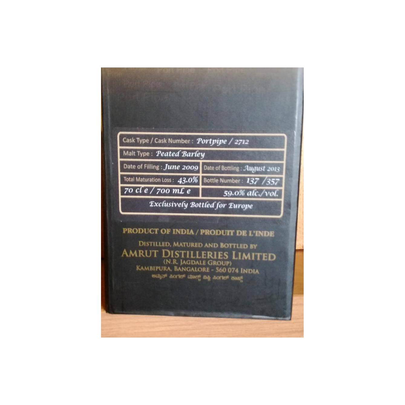 Amrut 2009 4 Years Single Malt Whisky 2