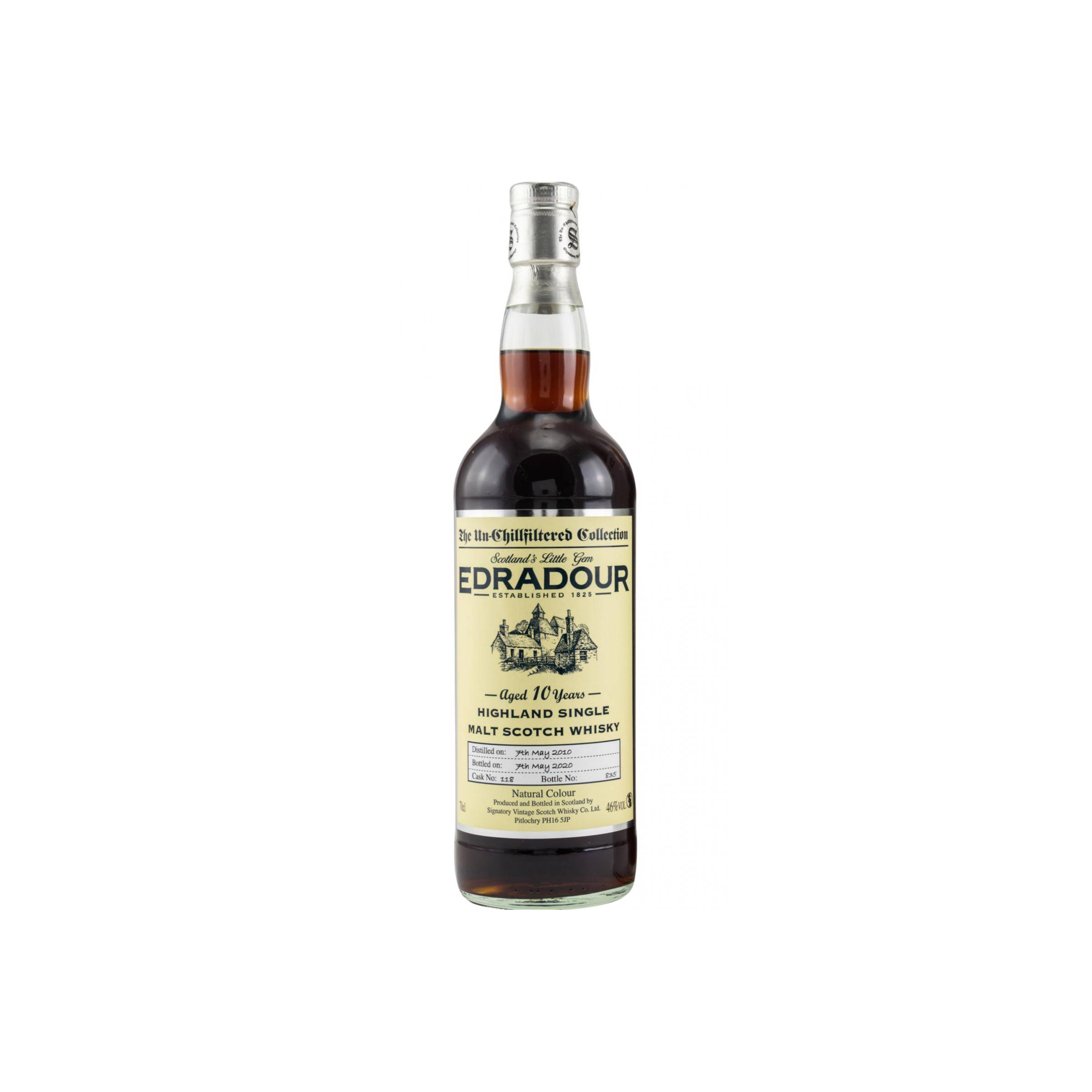 Edradour The Un-Chillfiltered Collection 2010 10 Years Single Malt Whisky