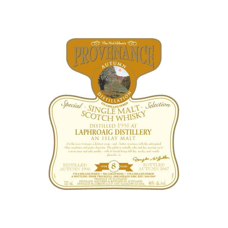 Laphroaig McGibbon's Provenance 1998 8 Years Single Malt Whisky 2