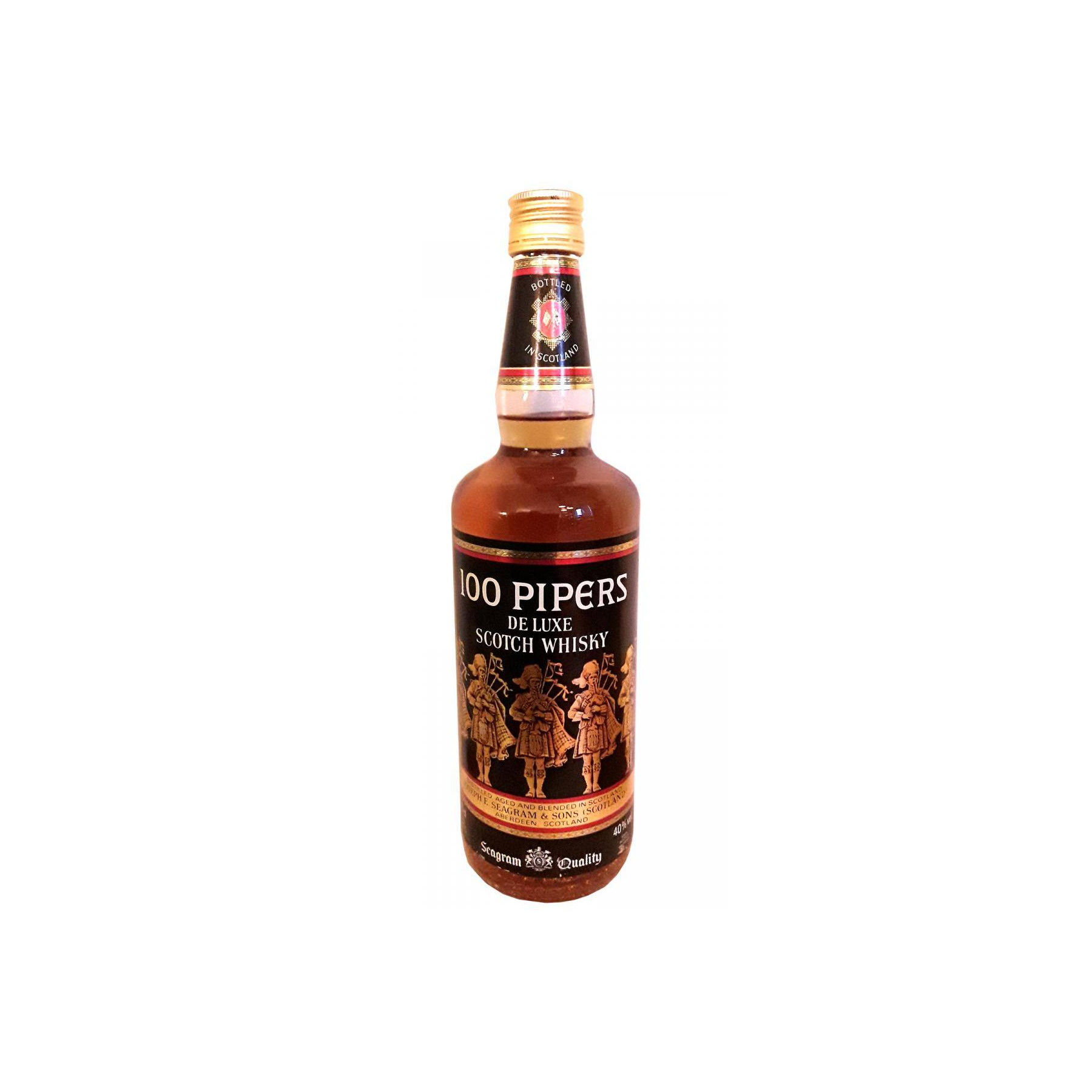 100 Pipers De Luxe Scotch Whisky
