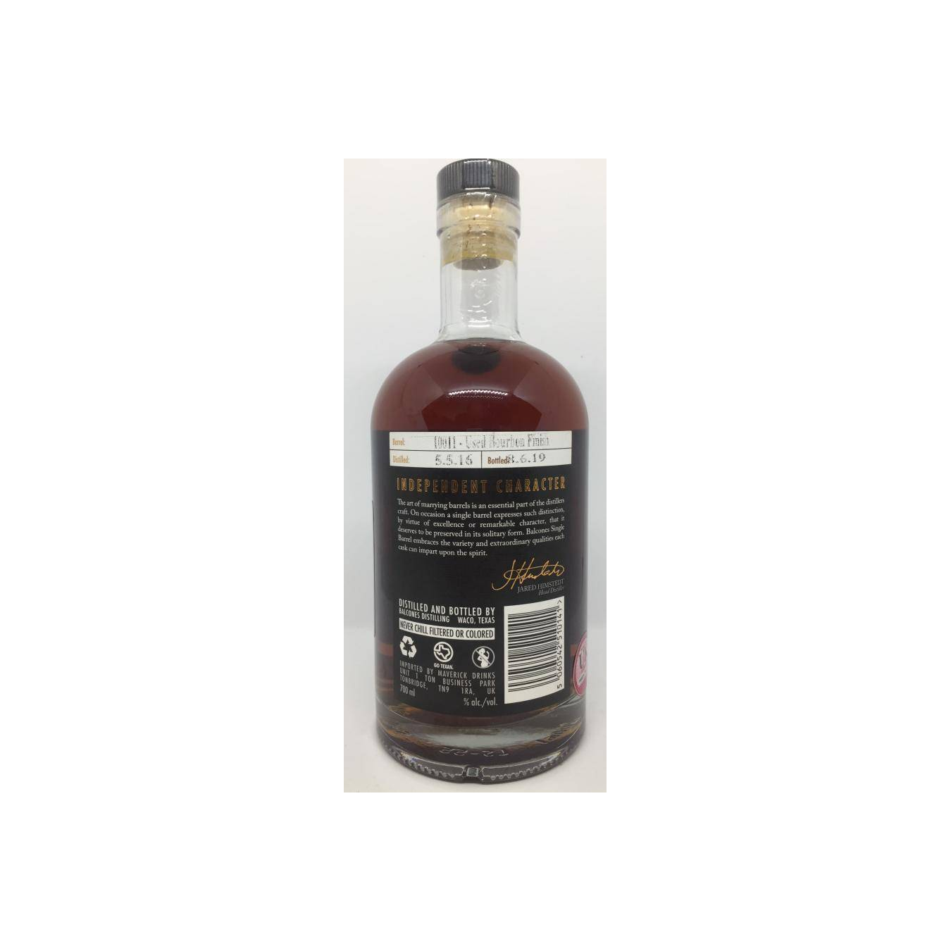 Balcones Single Cask 2016 3 Years Single Malt Whisky 2