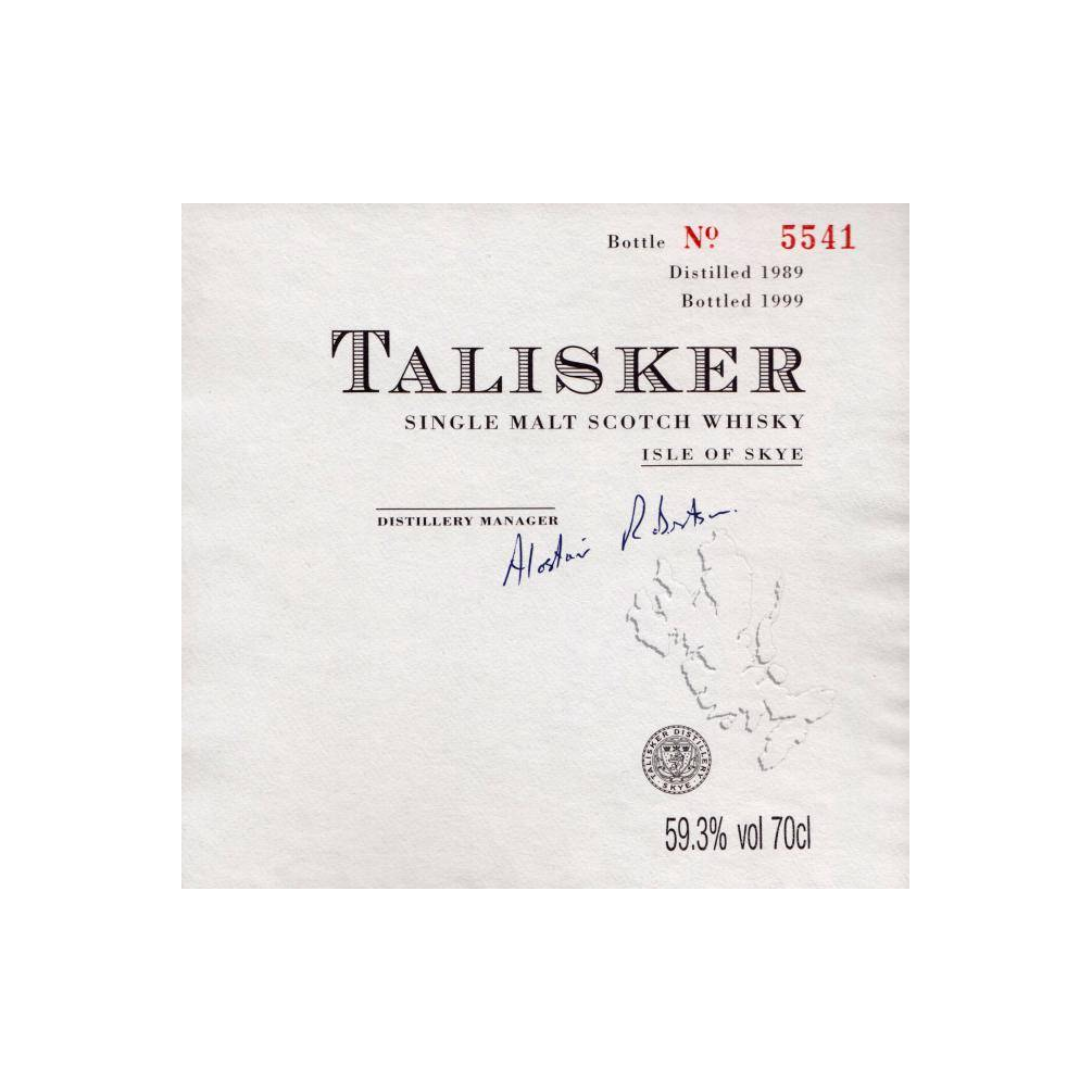 Talisker 1989 10 Years Single Malt Whisky 3