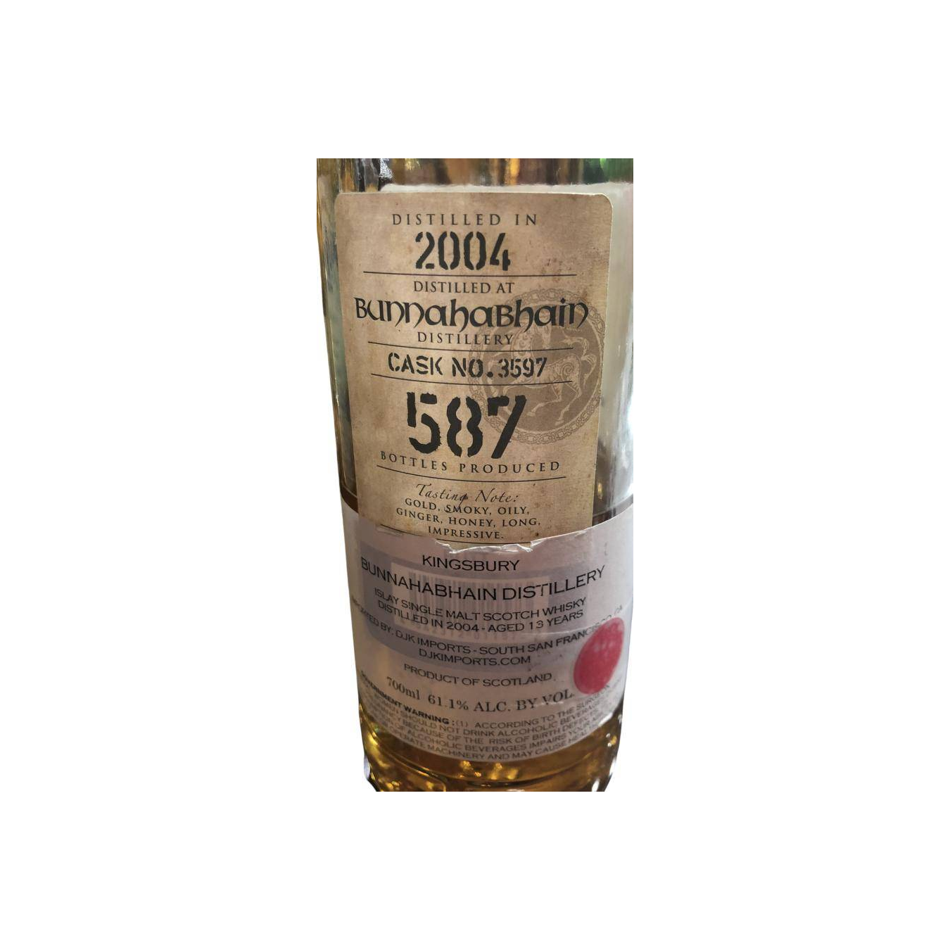 Bunnahabhain 2004 13 Years Single Malt Whisky