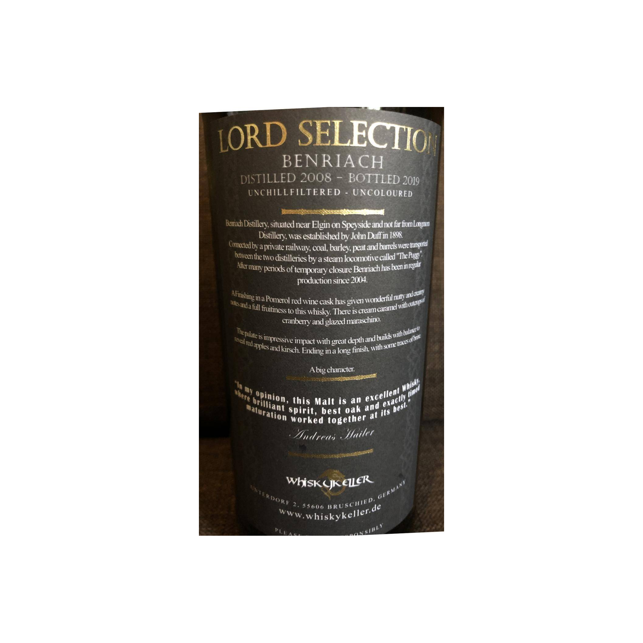 BenRiach 2008 11 Years Single Malt Whisky 3